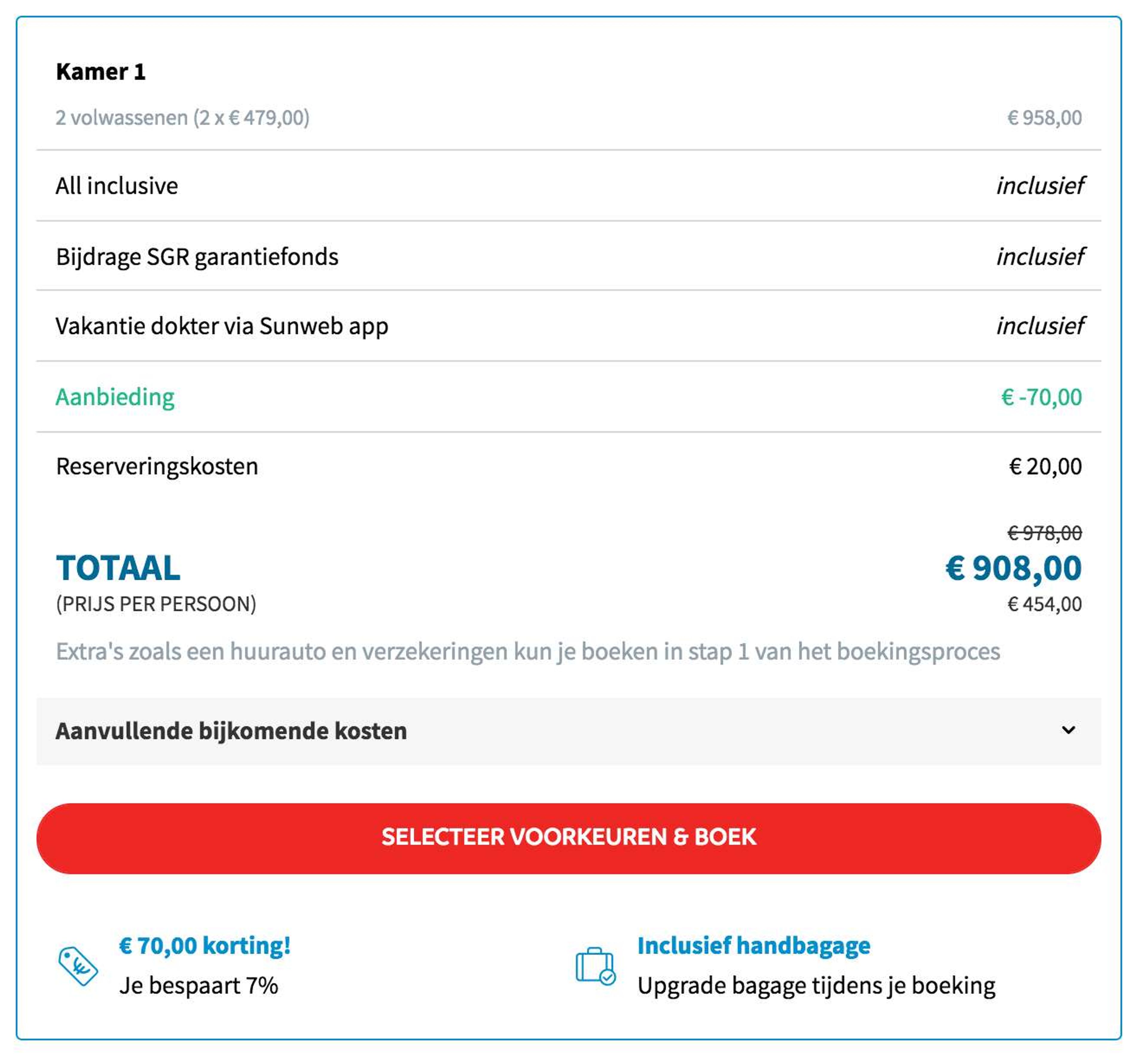 Boekingsvoorbeeld