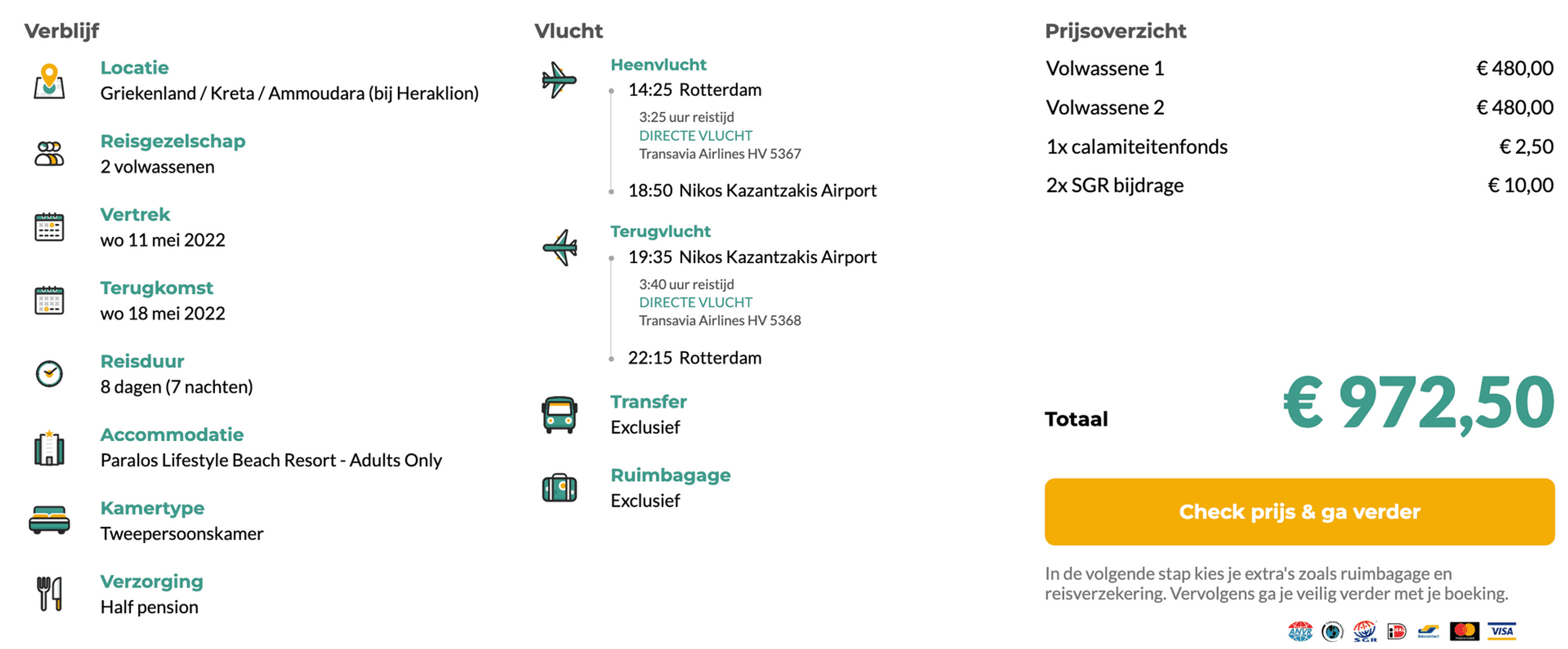 Boekingsvoorbeeld