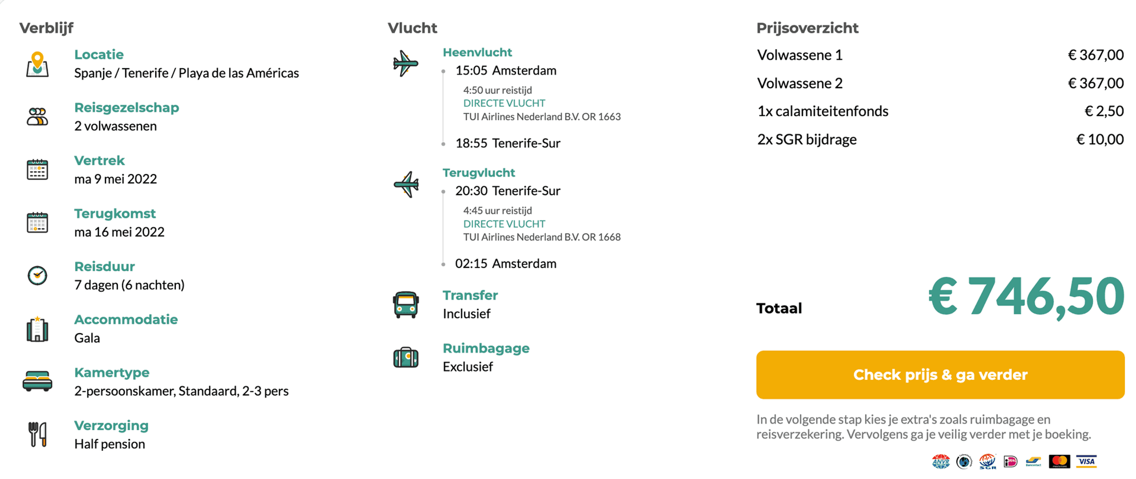 Boekingsvoorbeeld