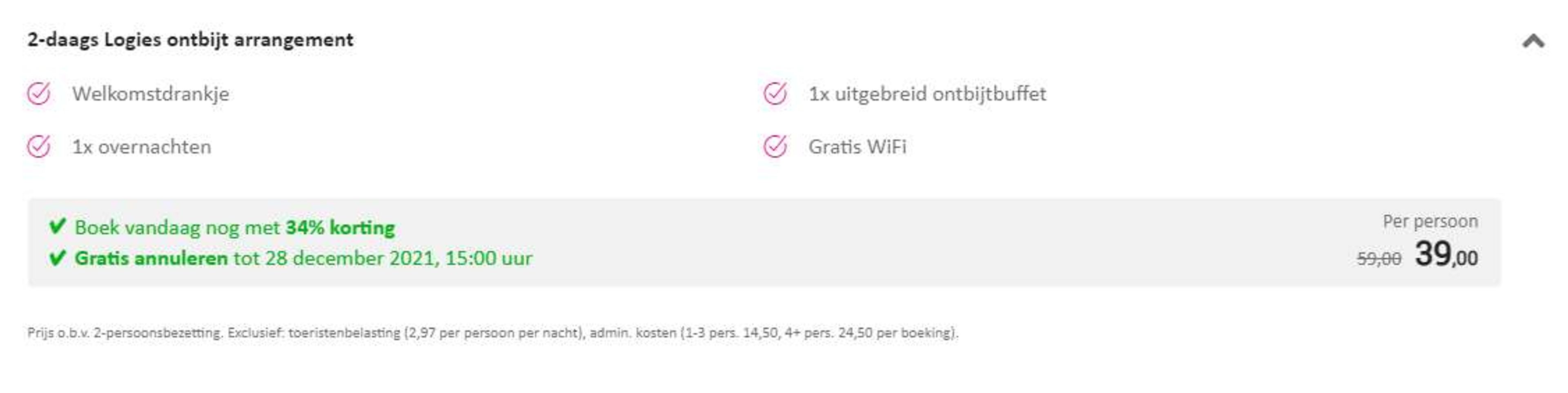 Boekingsvoorbeeld