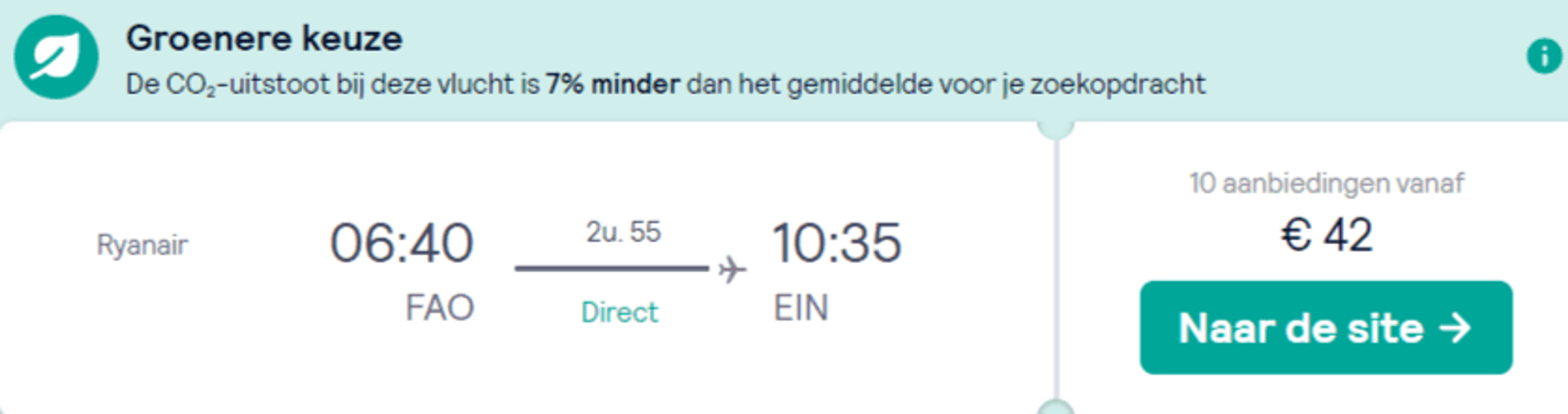 Boekingsvoorbeeld