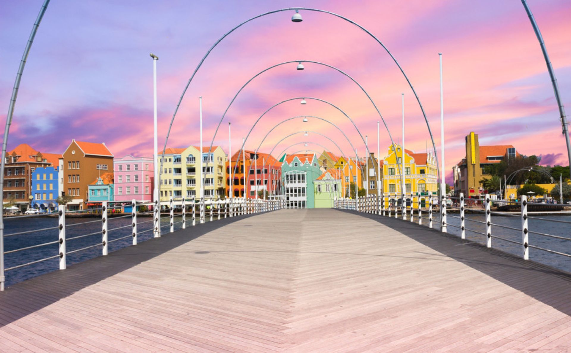 De hoofdstad van Curaçao Willemstad