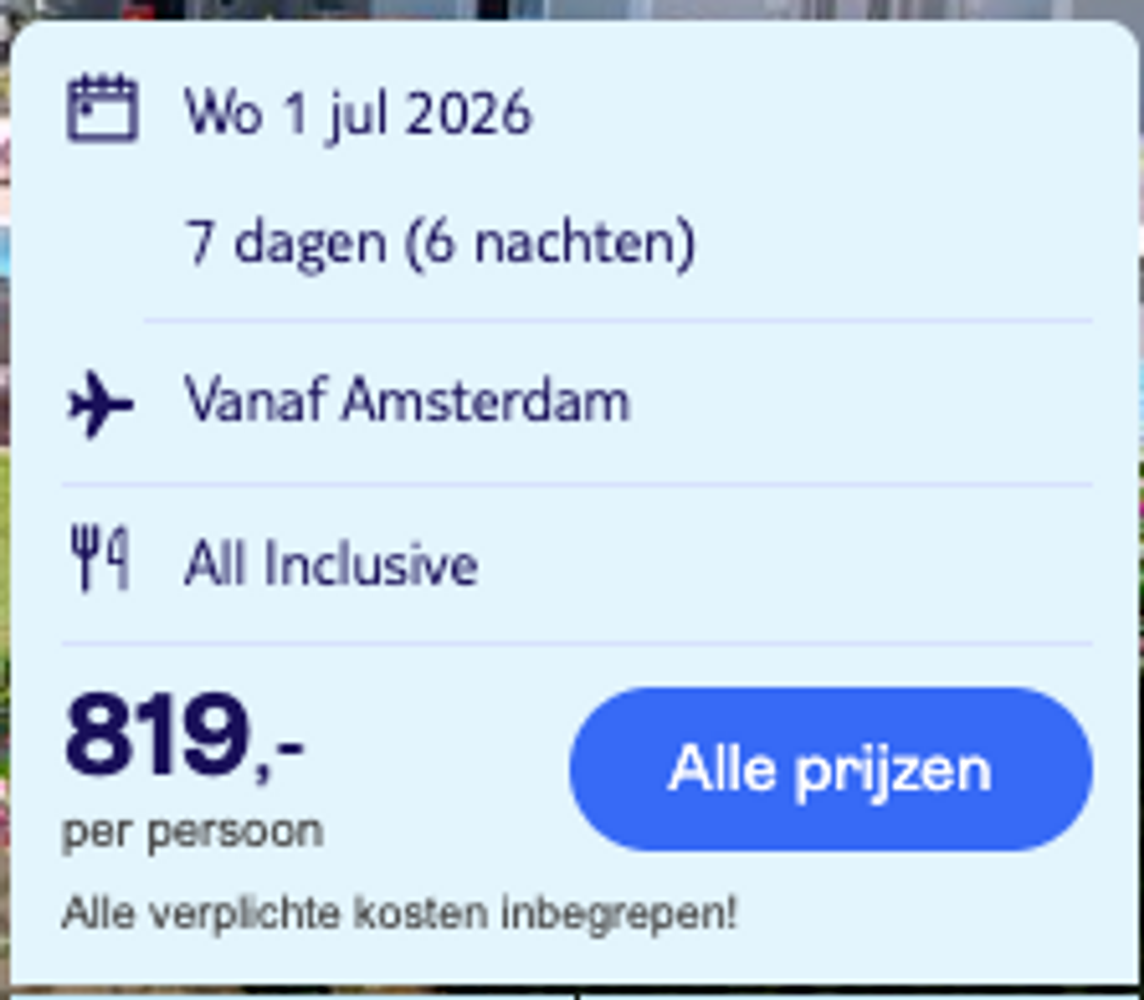 Boekingsvoorbeeld