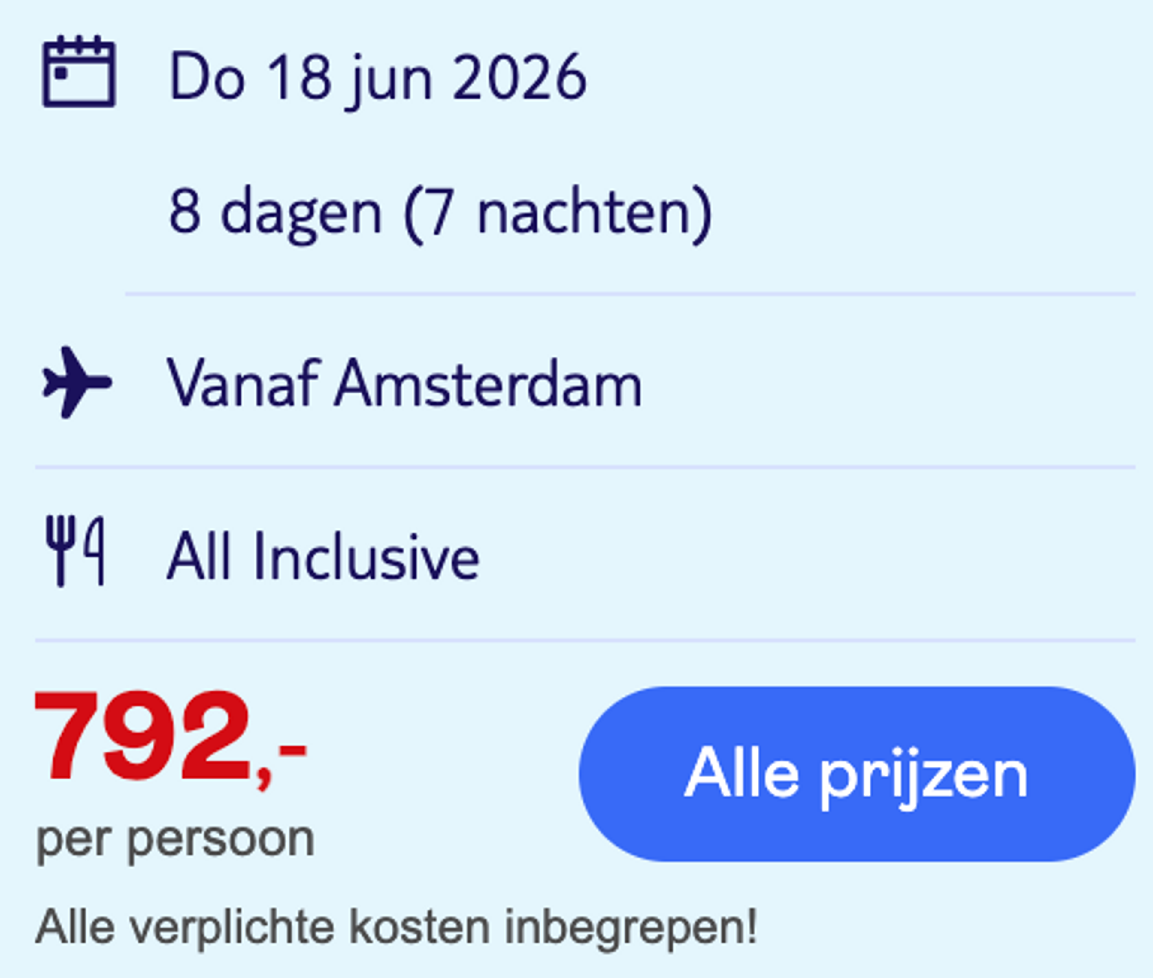 Boekingsvoorbeeld