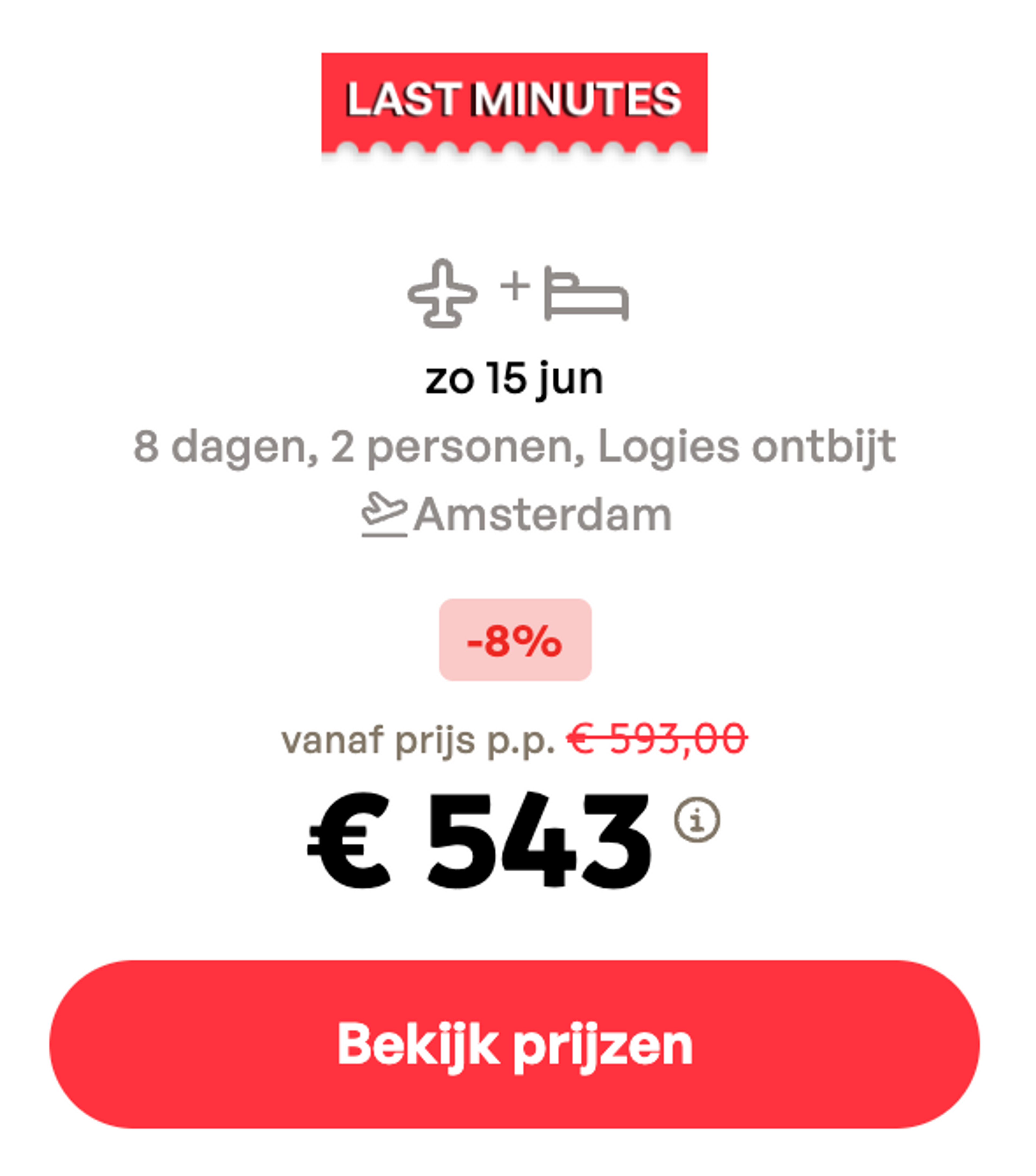 Boekingsvoorbeeld