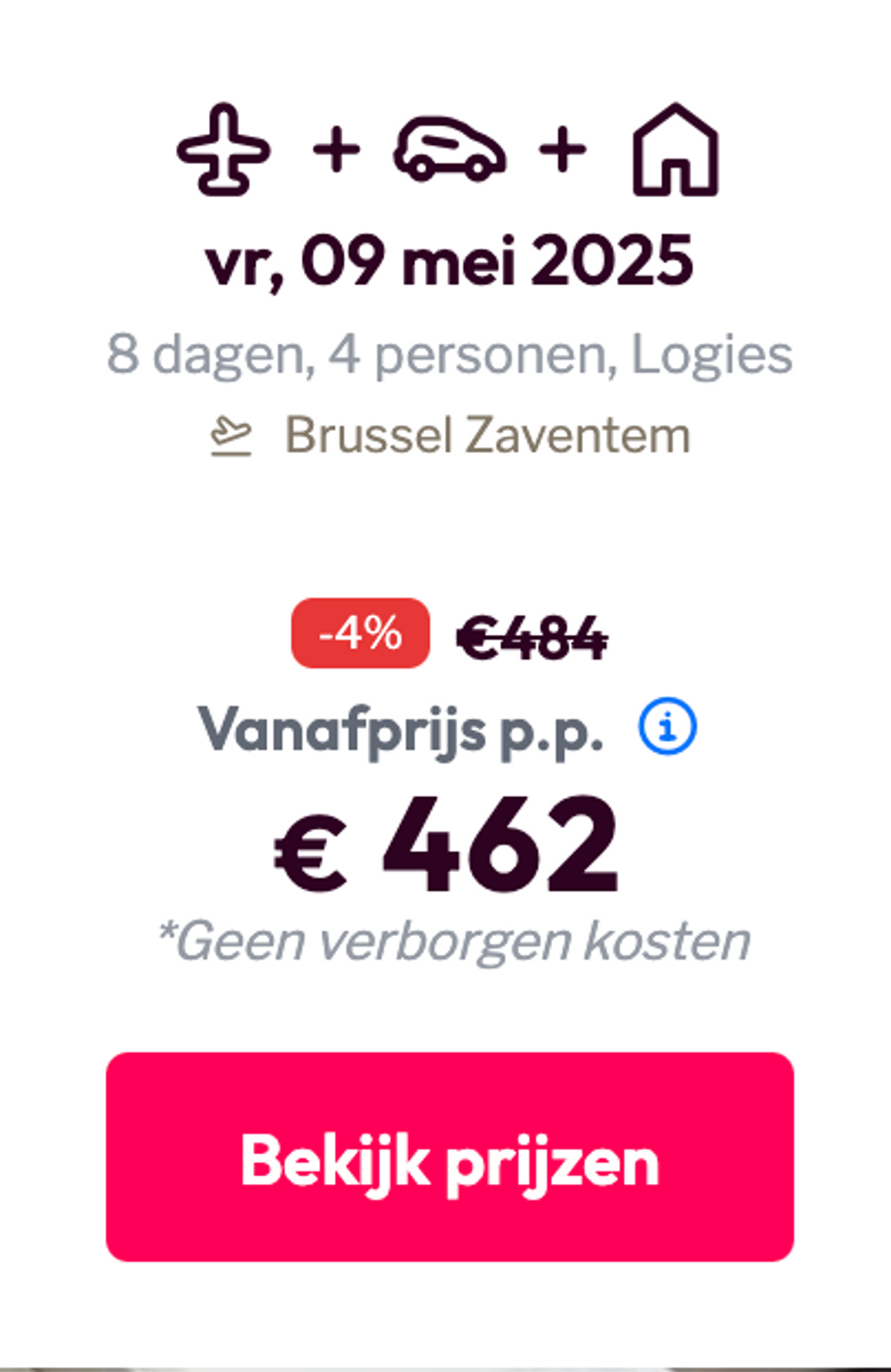 Boekingsvoorbeeld