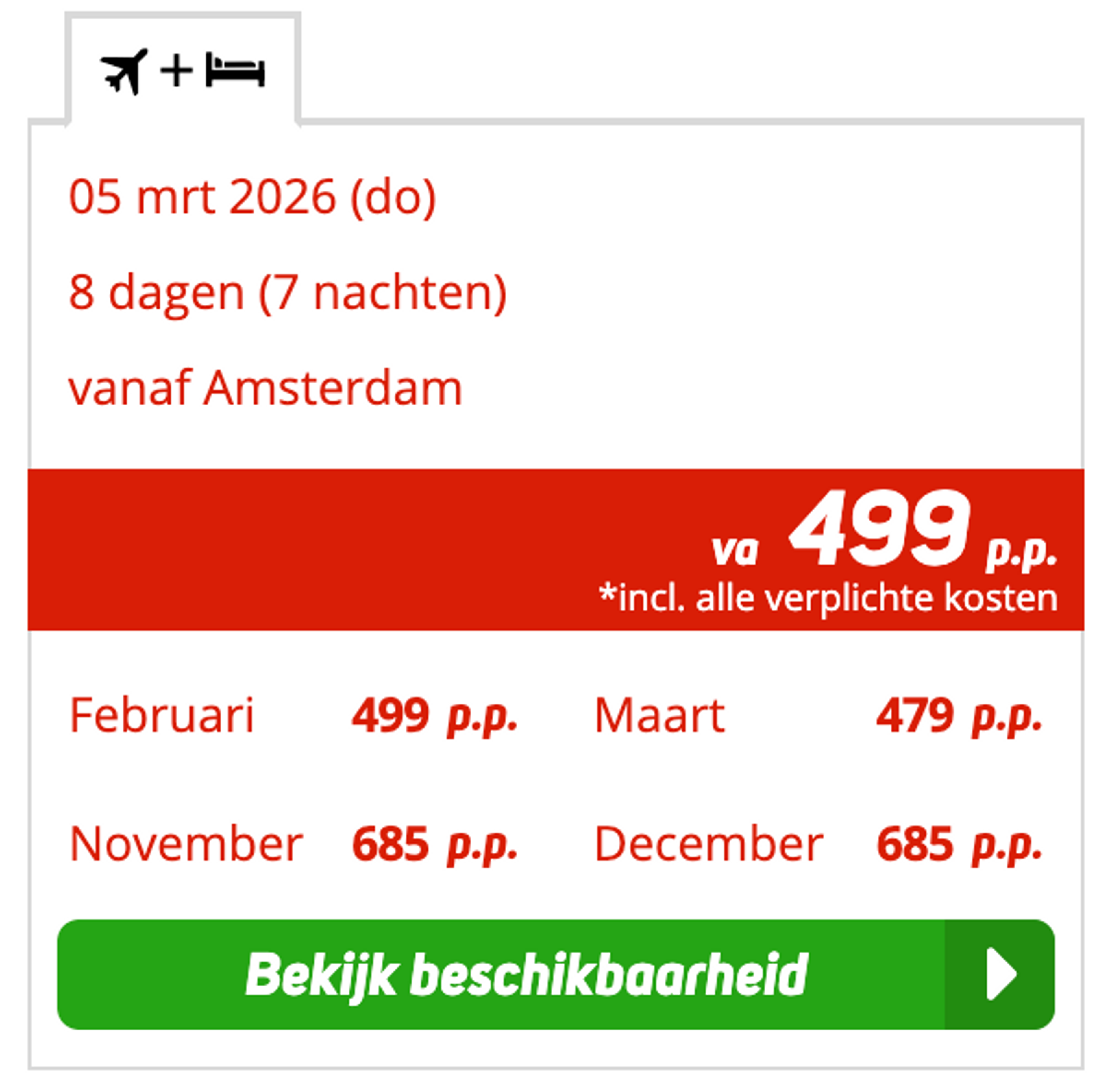 Boekingsvoorbeeld