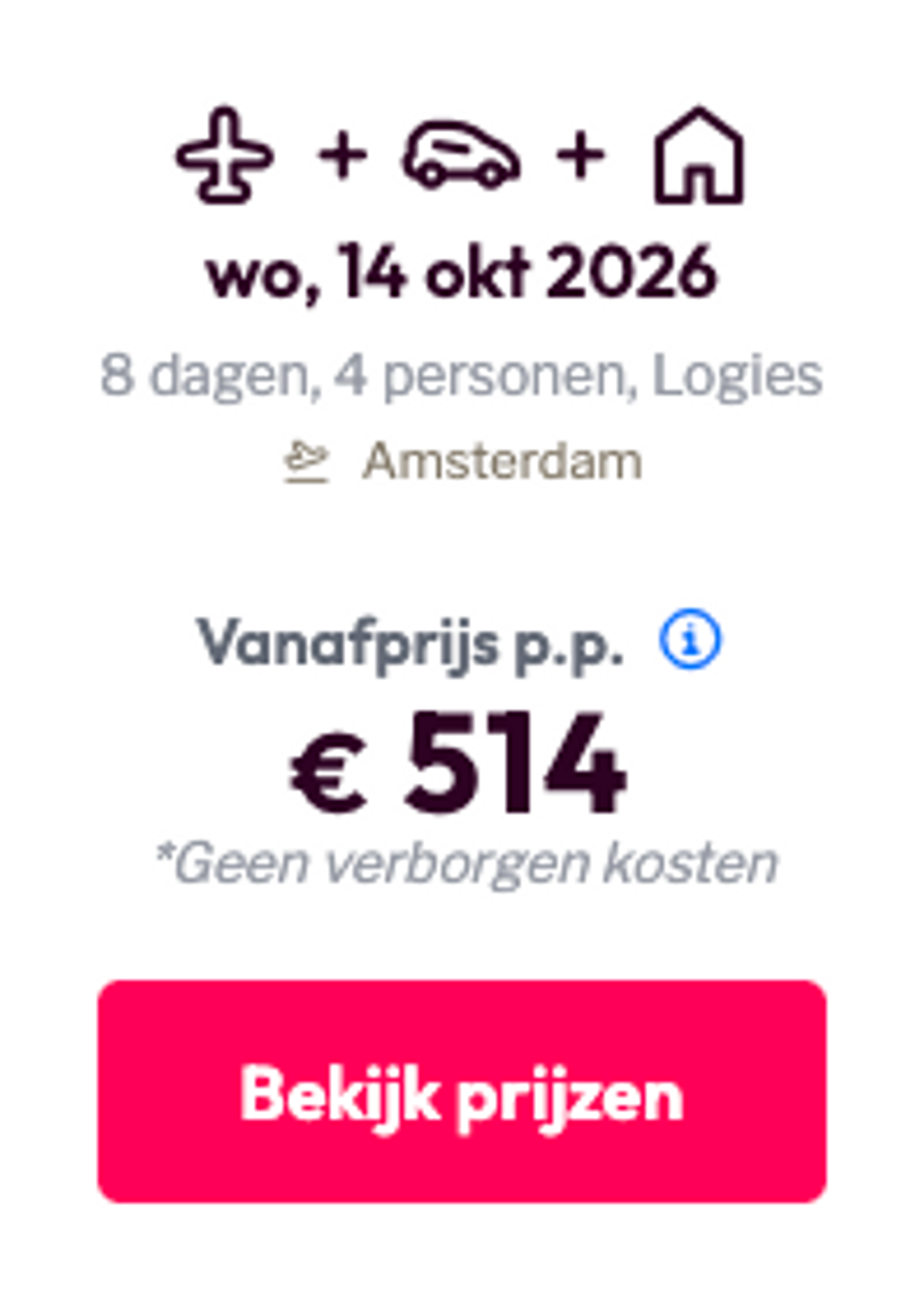 Boekingsvoorbeeld