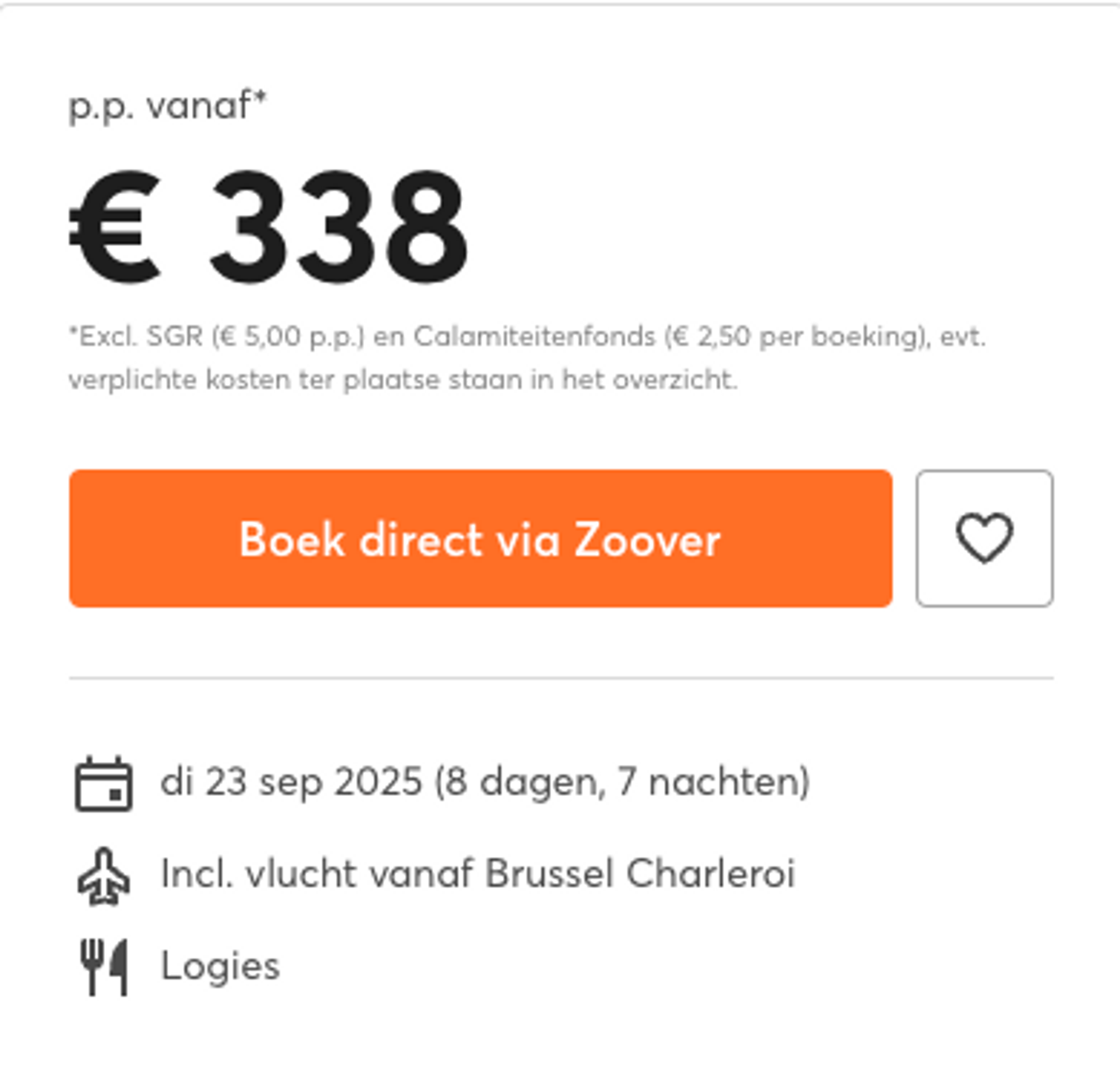 Boekingsvoorbeeld