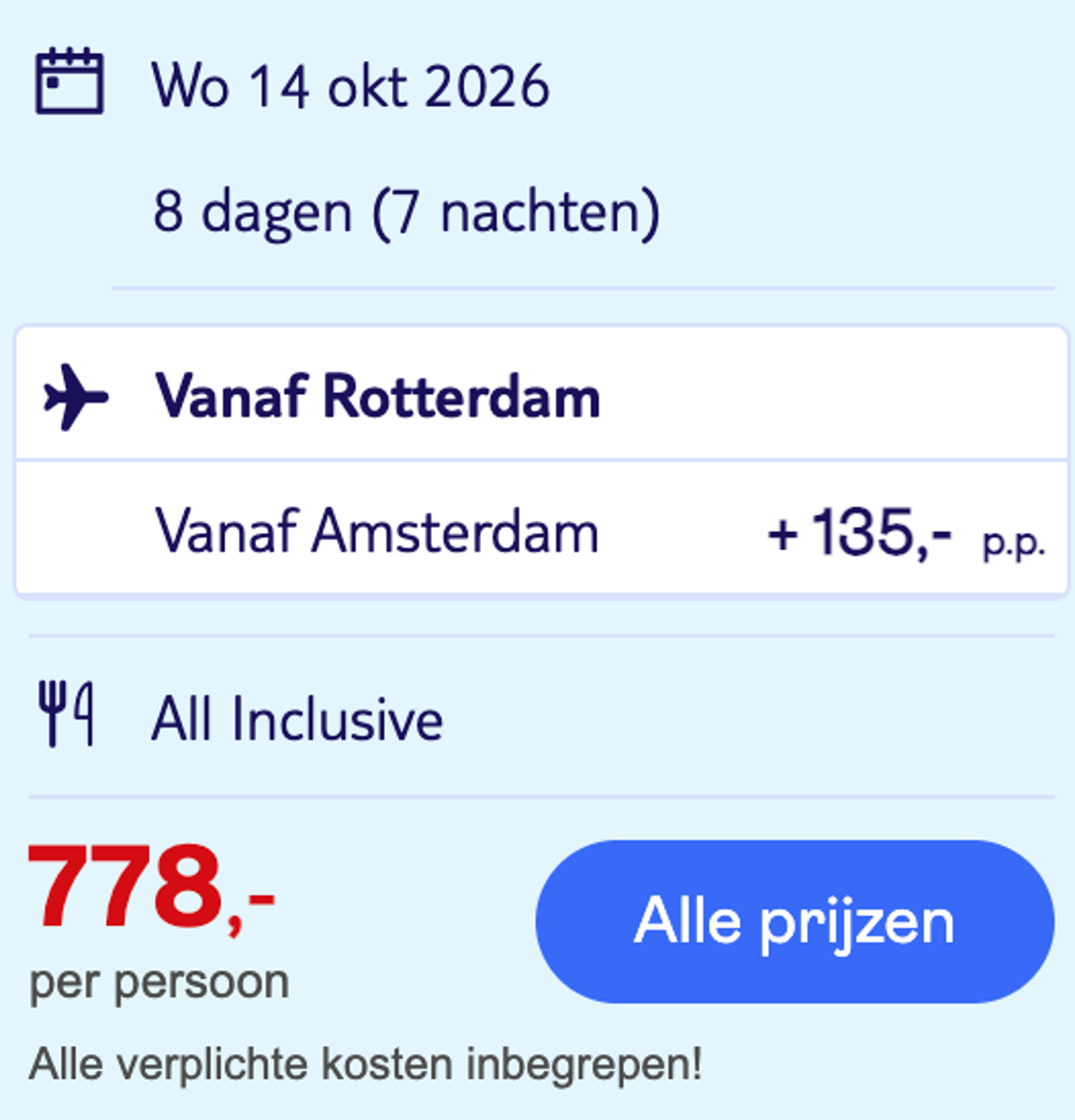 Boekingsvoorbeeld