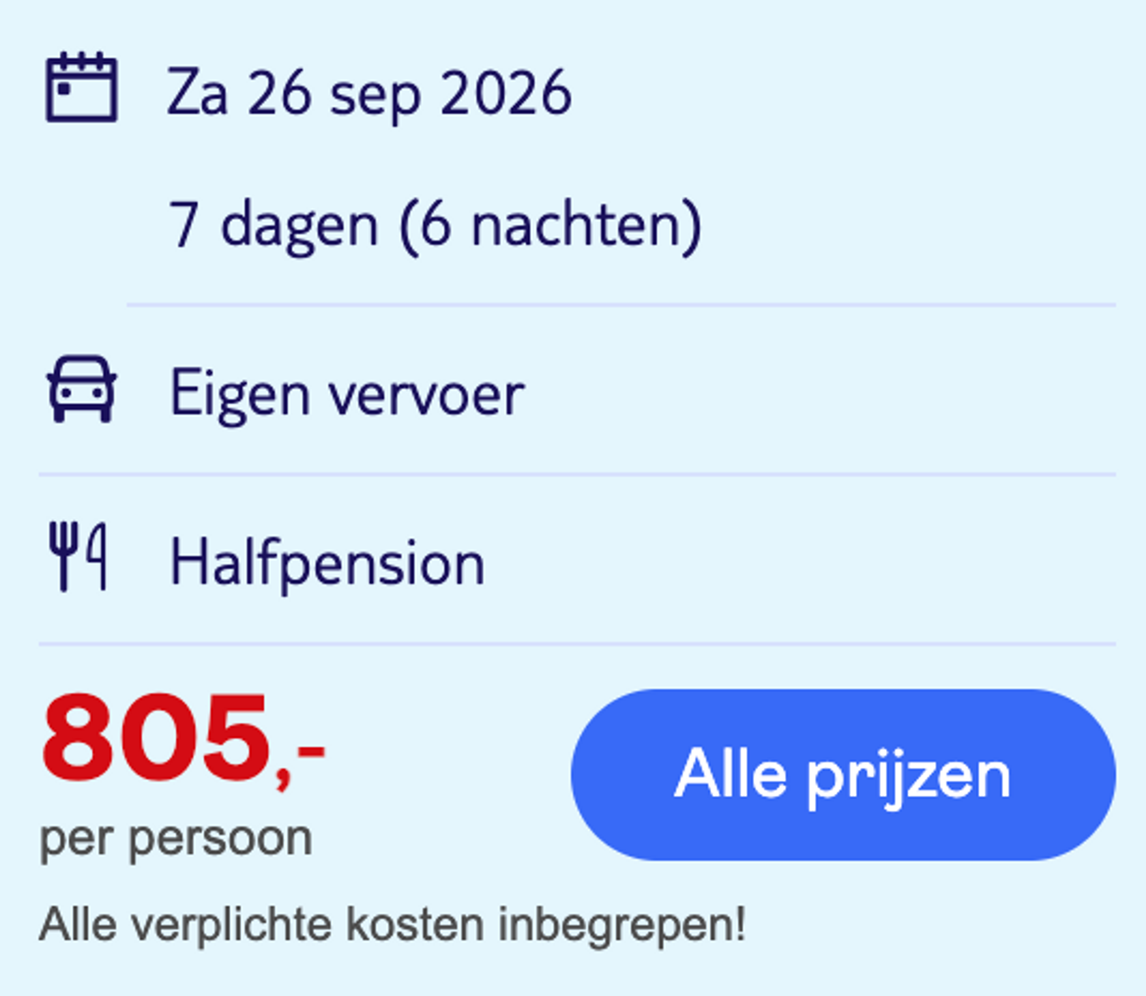 Boekingsvoorbeeld