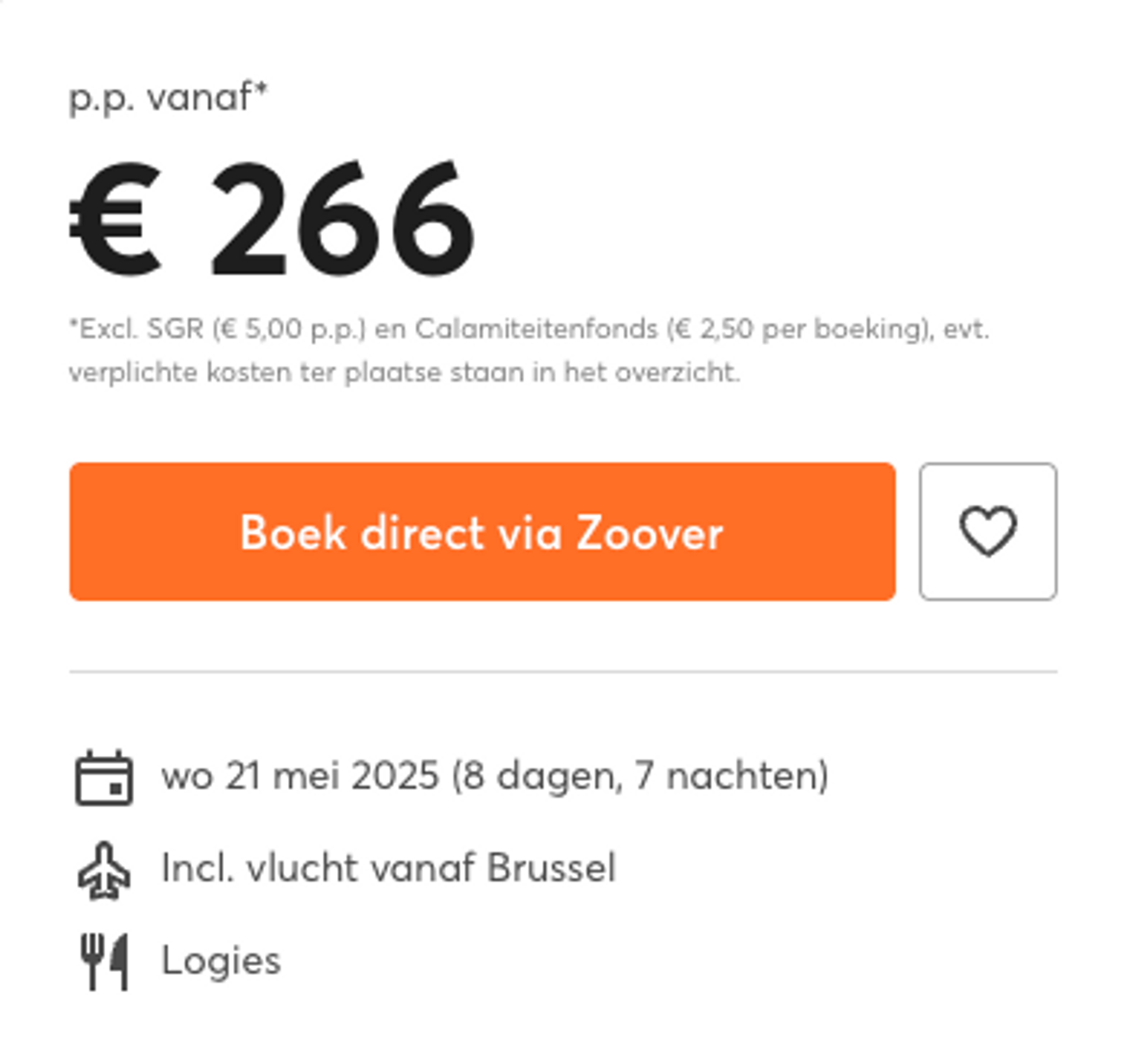 Boekingsvoorbeeld