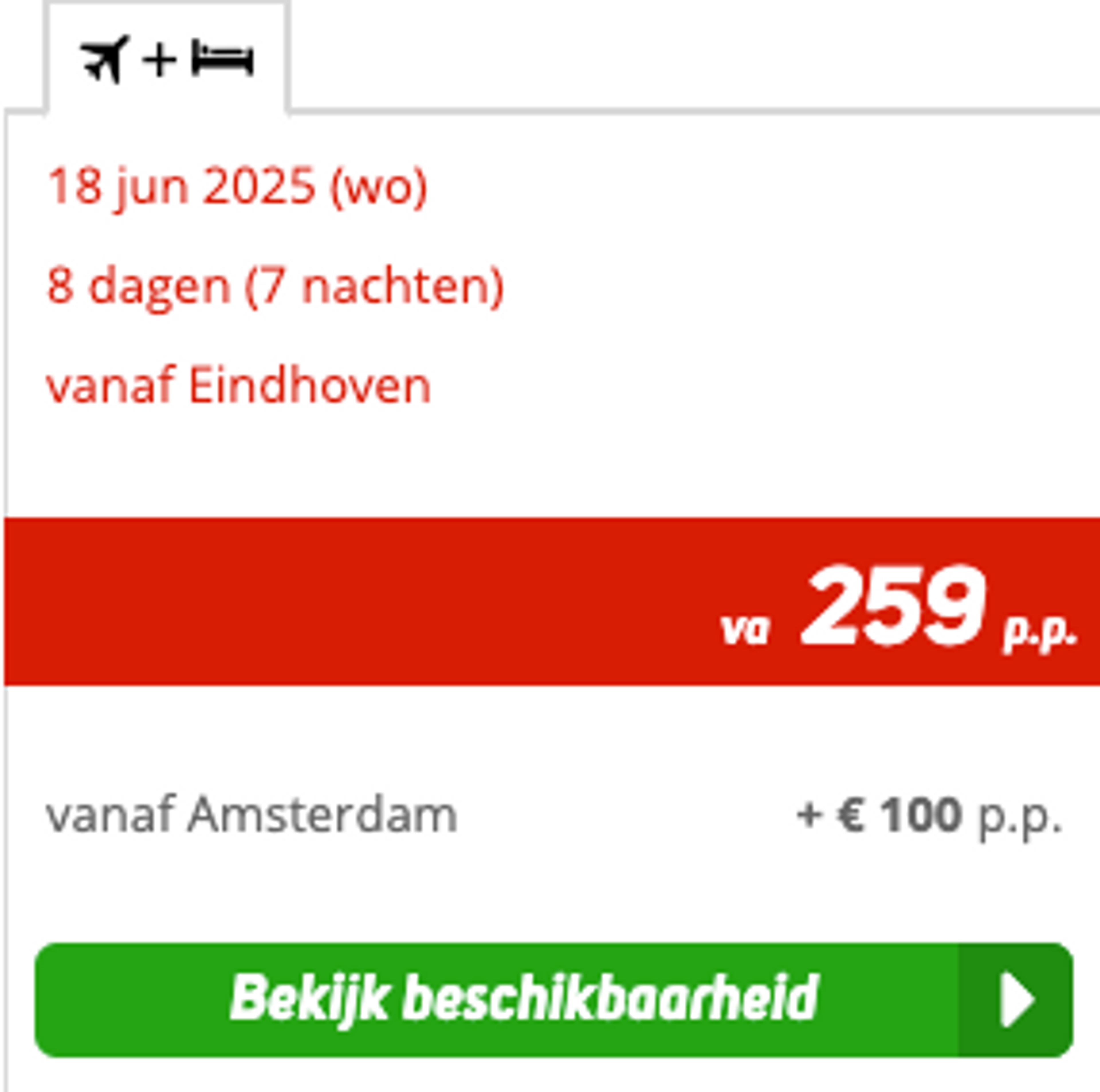 Boekingsvoorbeeld