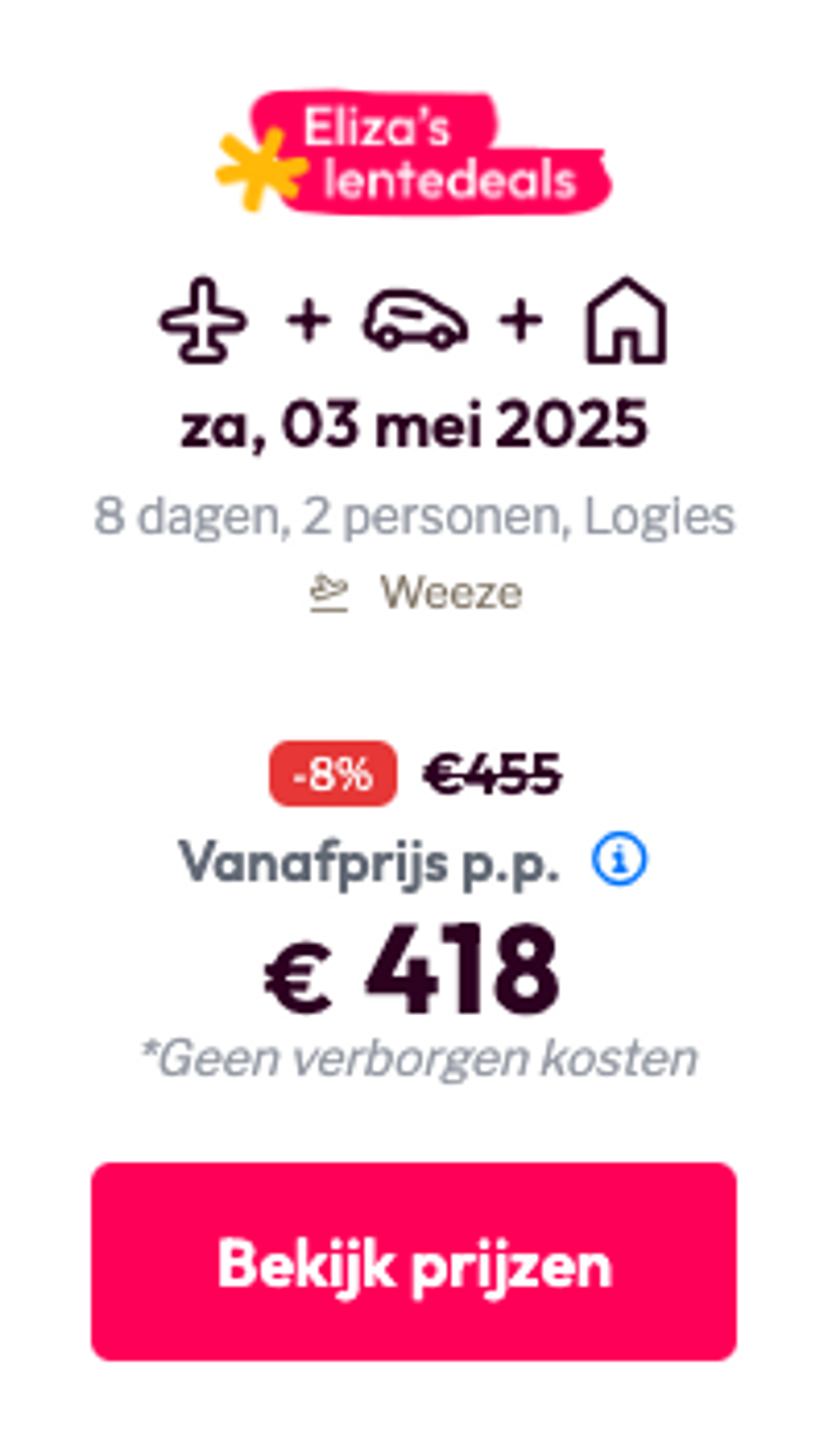 Boekingsvoorbeeld