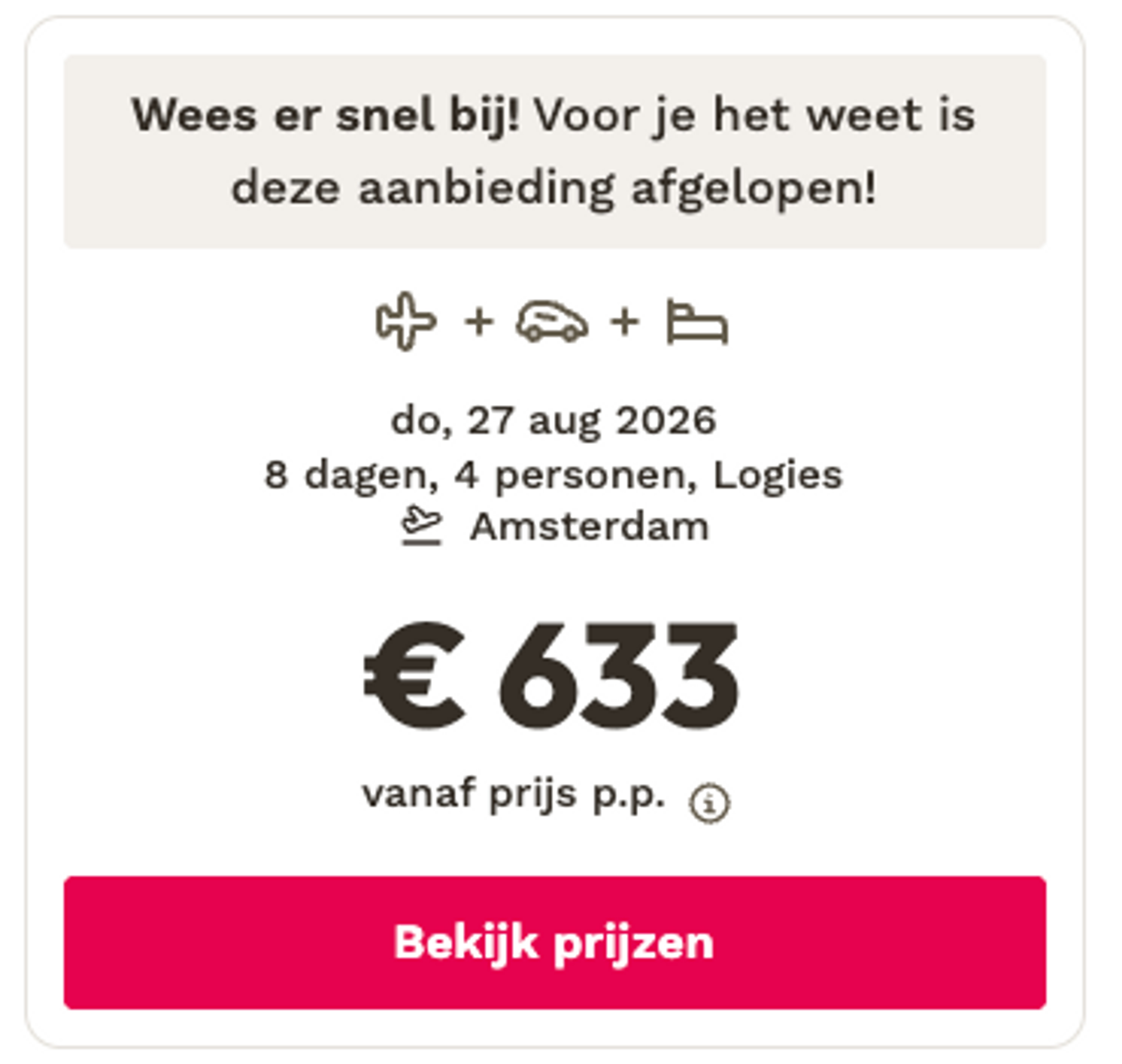 Boekingsvoorbeeld