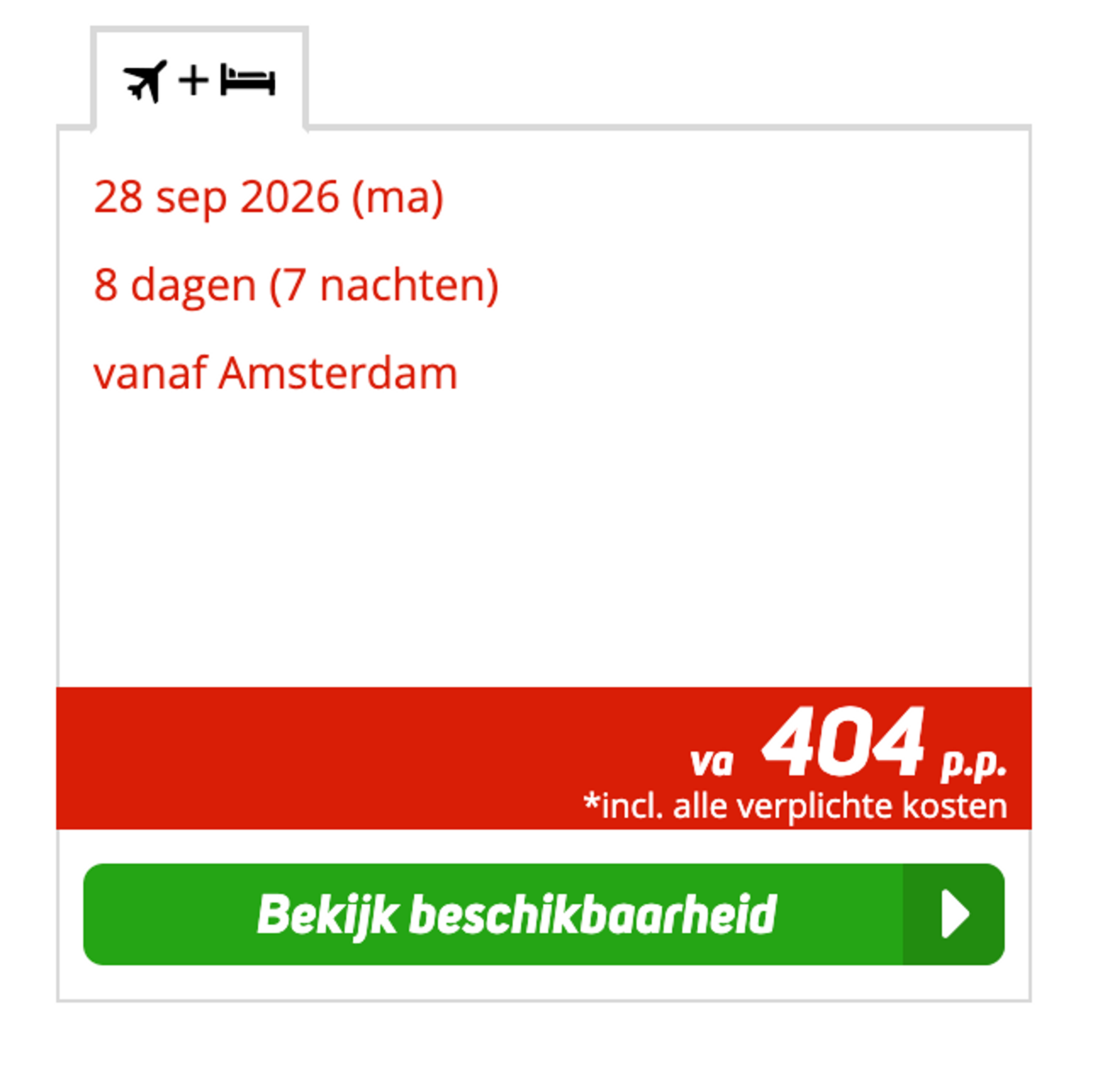 Boekingsvoorbeeld