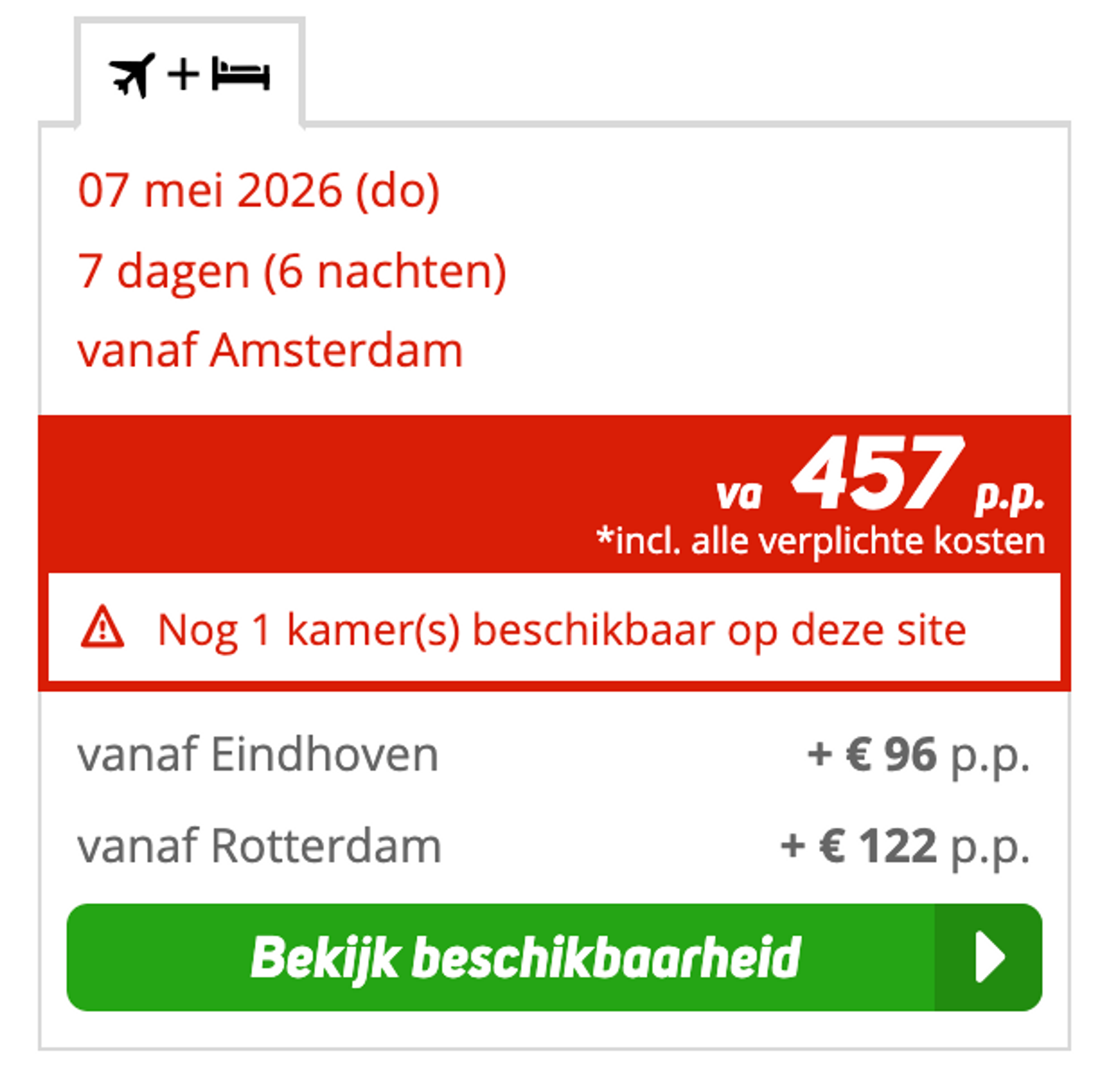 Boekingsvoorbeeld