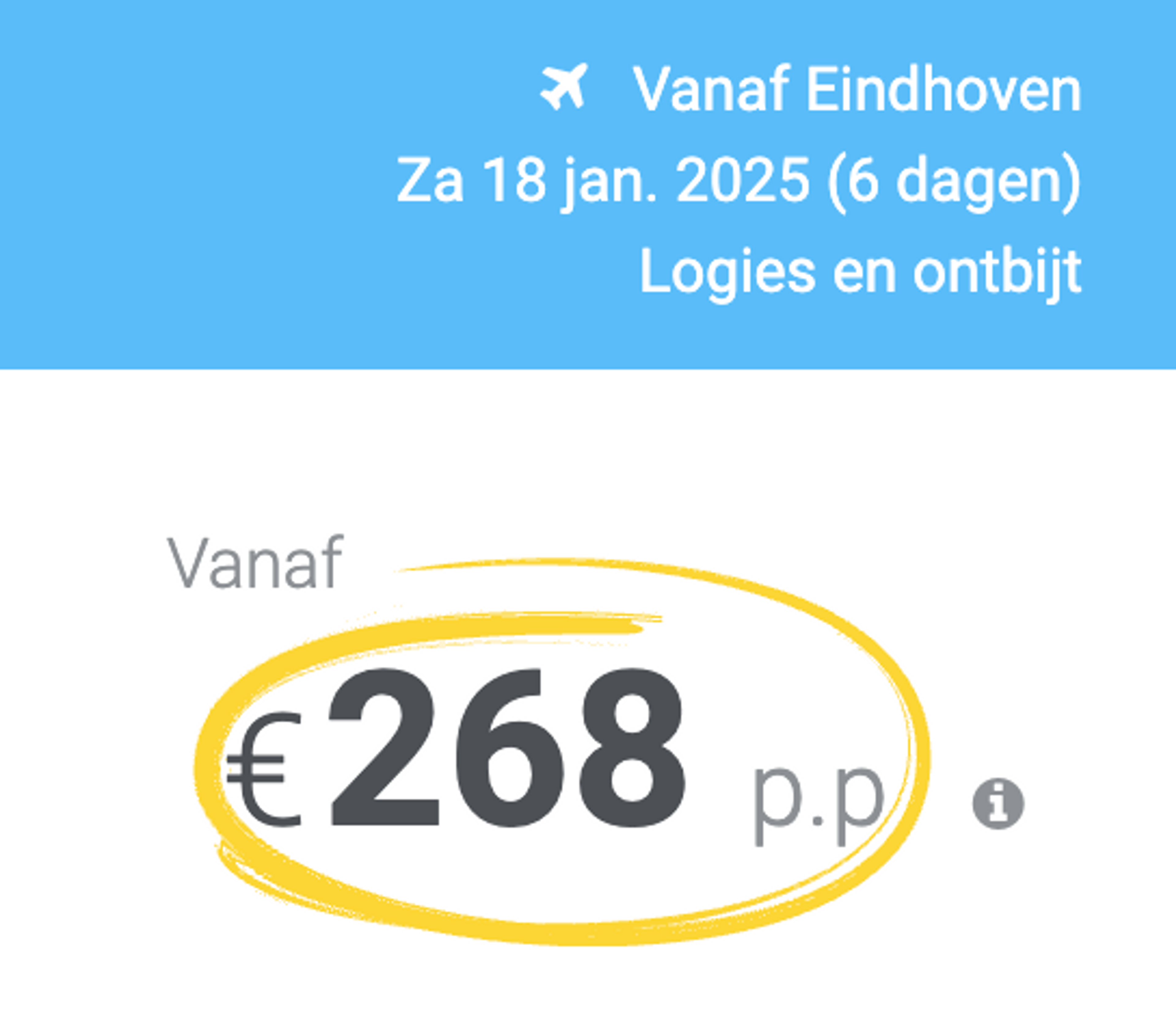 Boekingsvoorbeeld