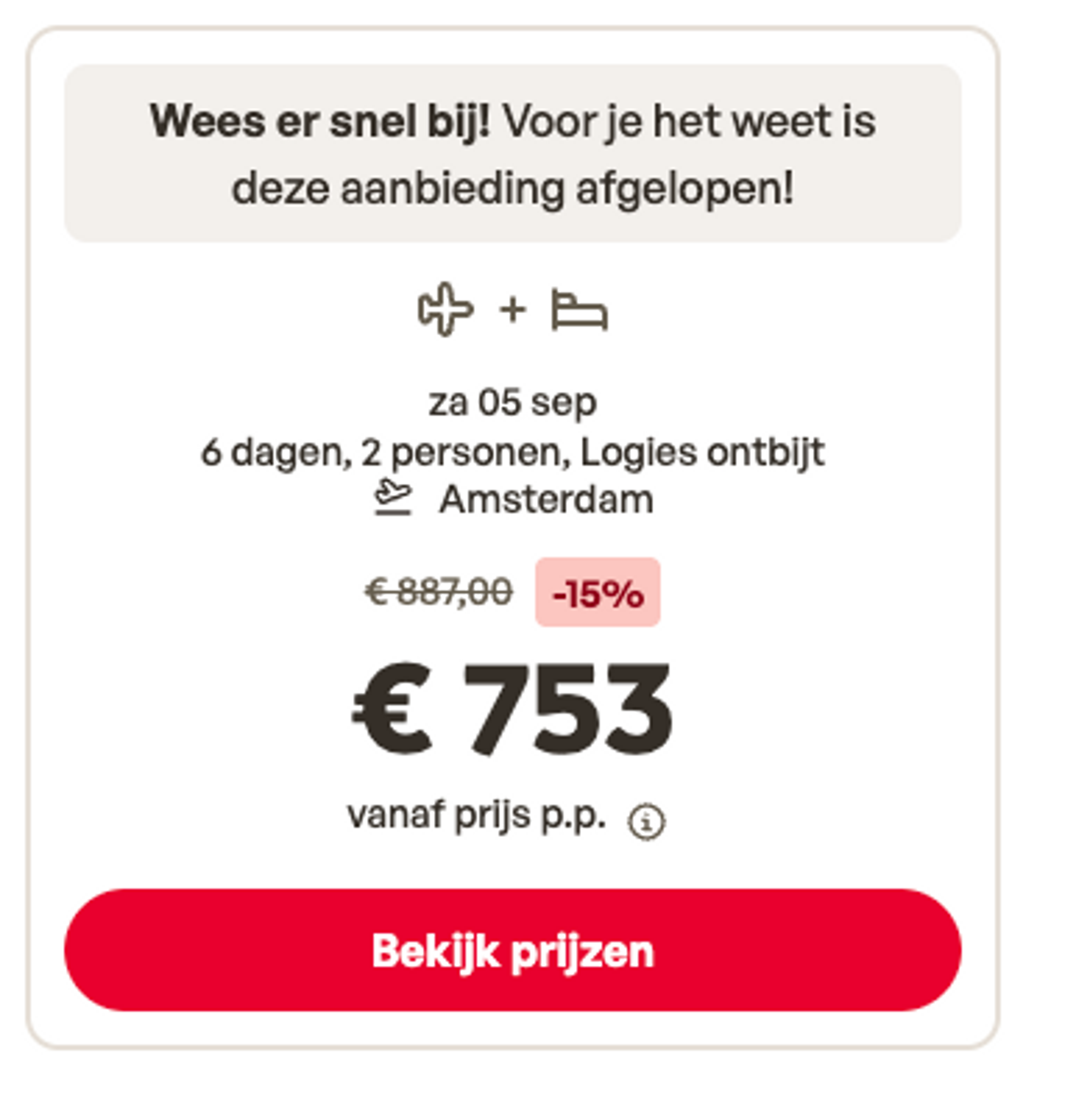 Boekingsvoorbeeld