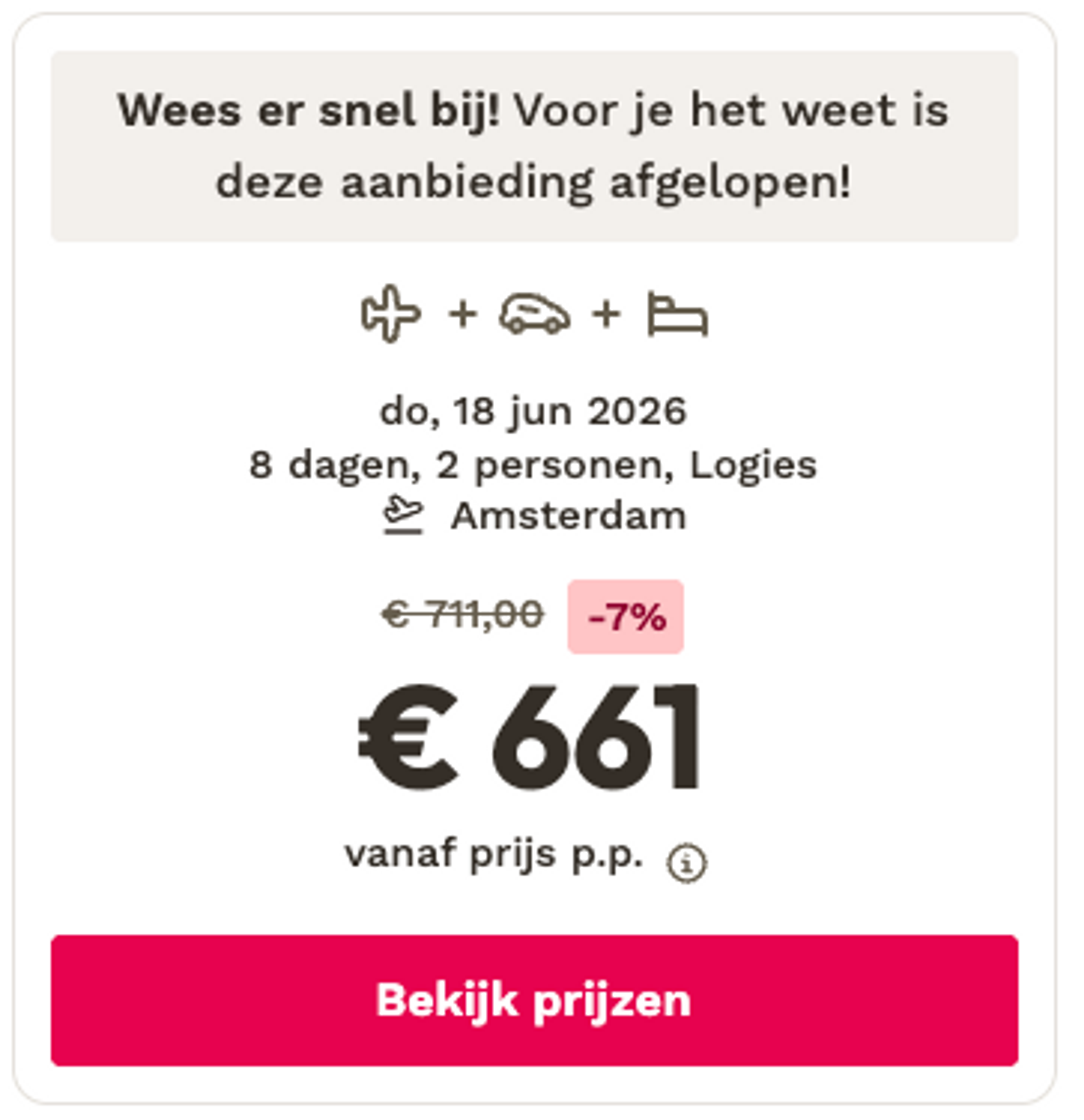 Boekingsvoorbeeld