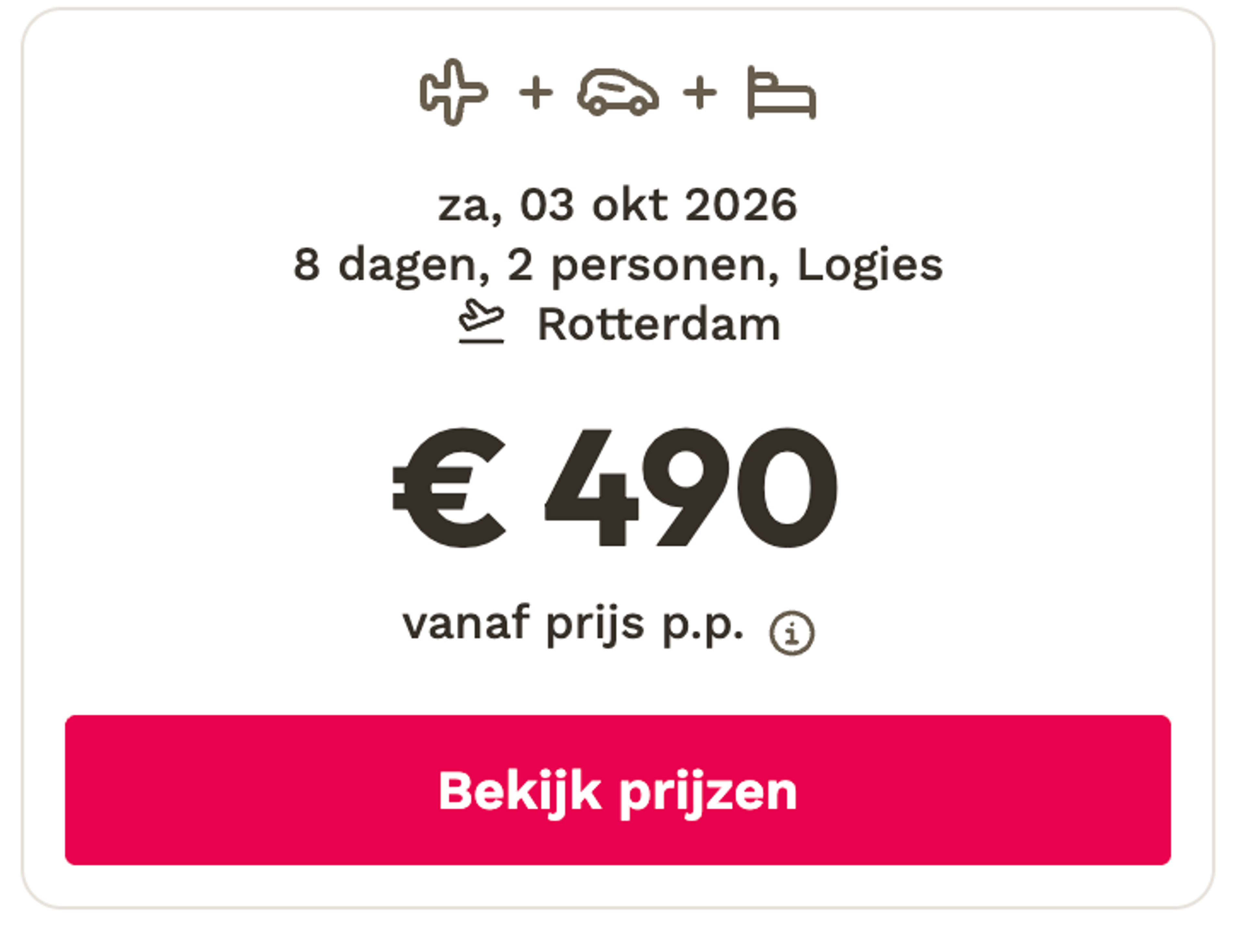 Boekingsvoorbeeld