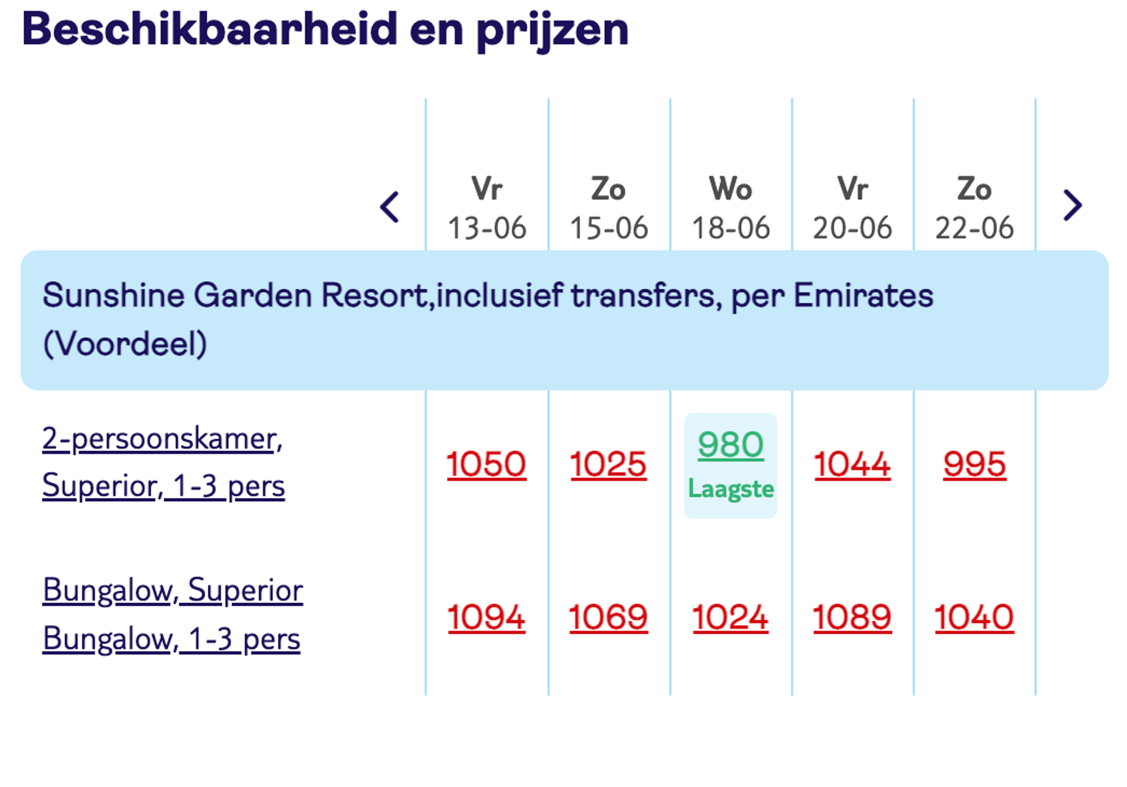 Boekingsvoorbeeld