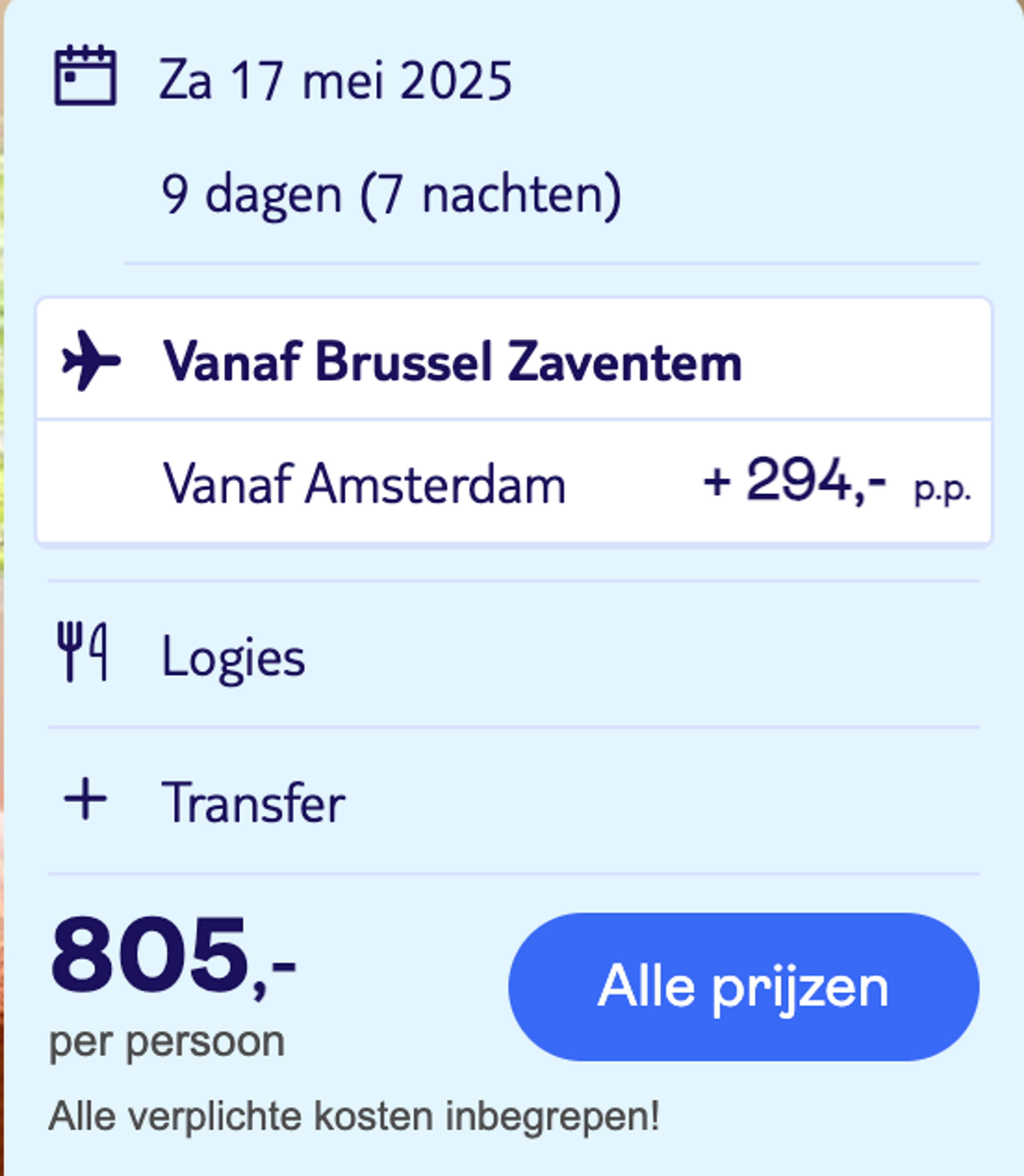 Boekingsvoorbeeld