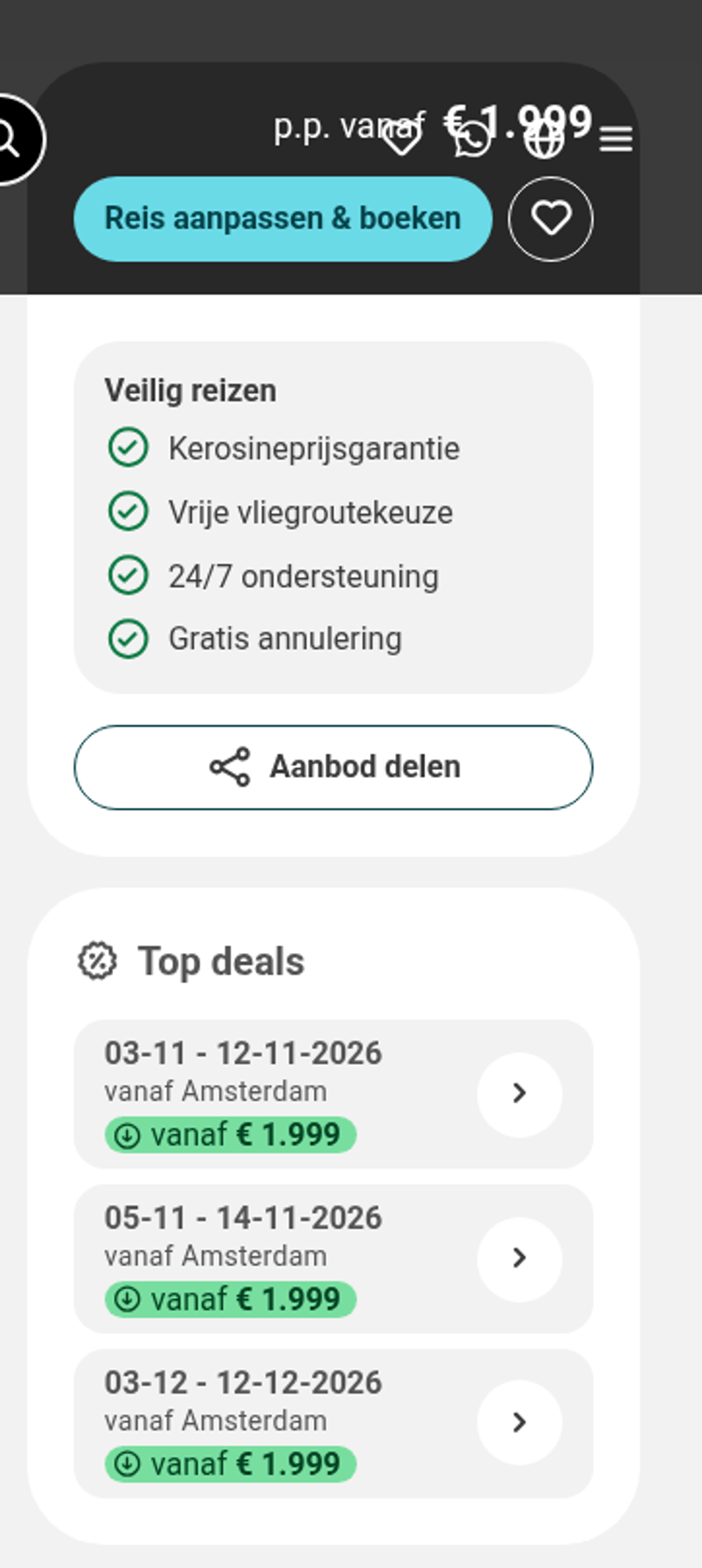 Boekingsvoorbeeld