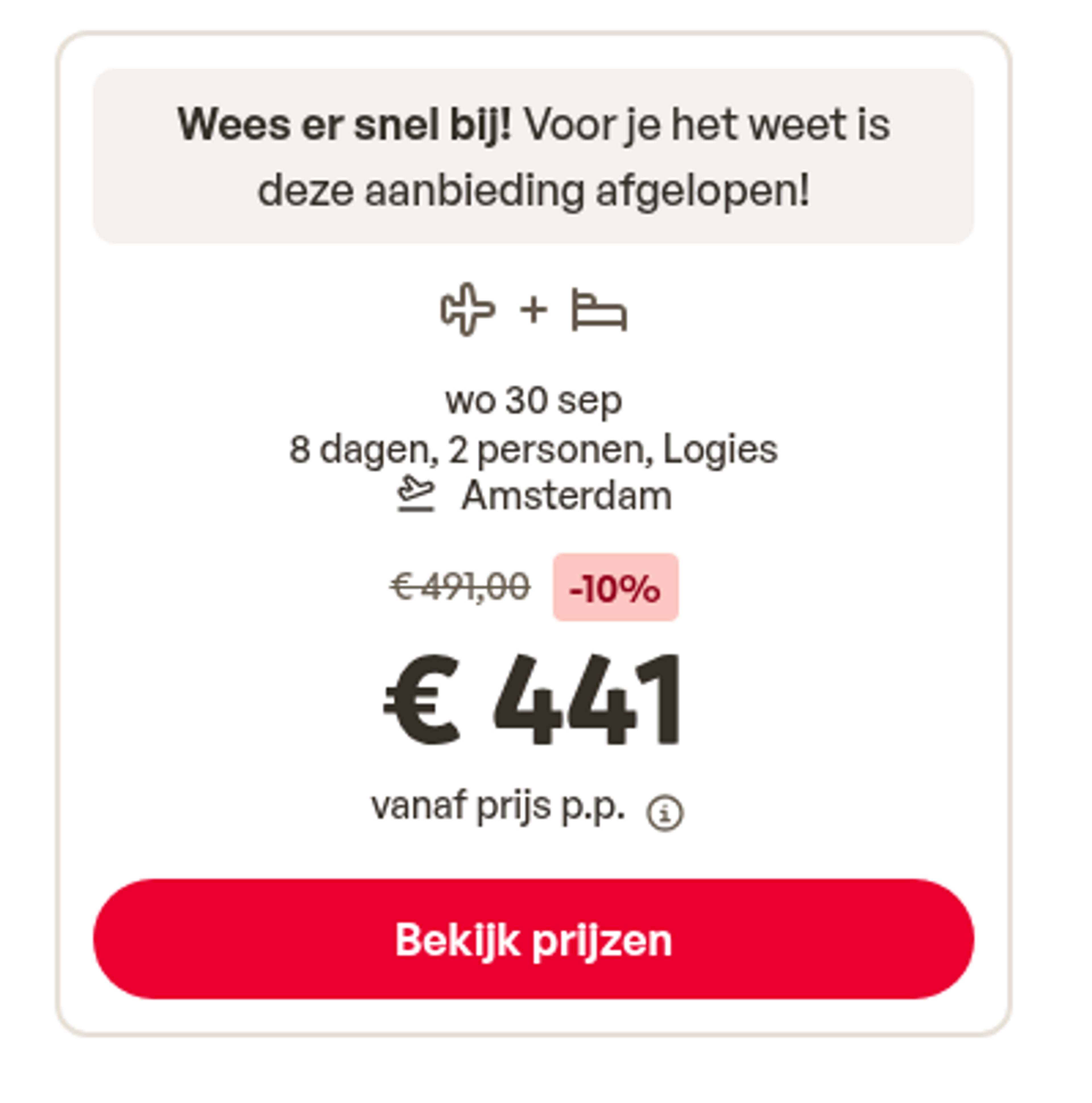 Boekingsvoorbeeld