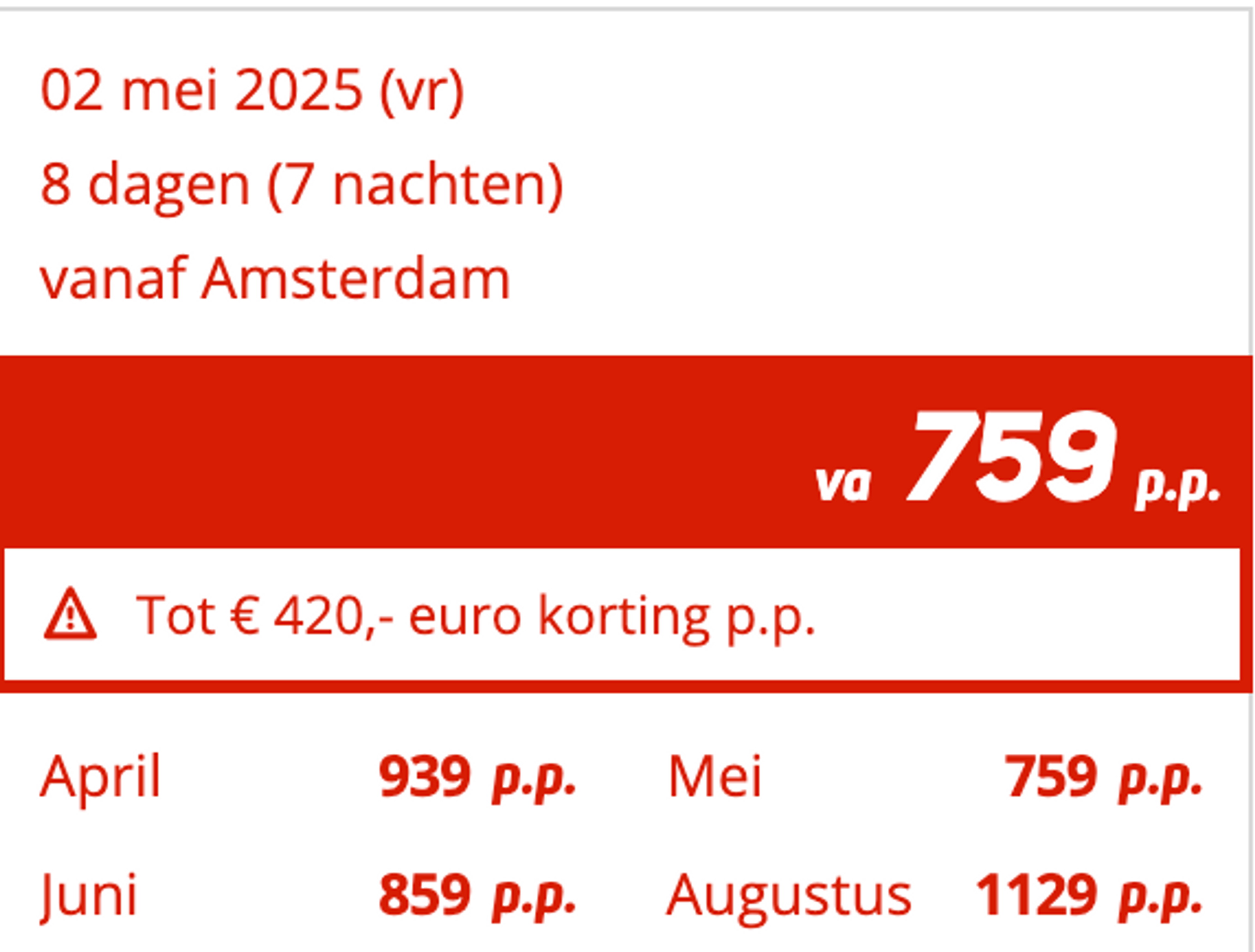 Boekingsvoorbeeld