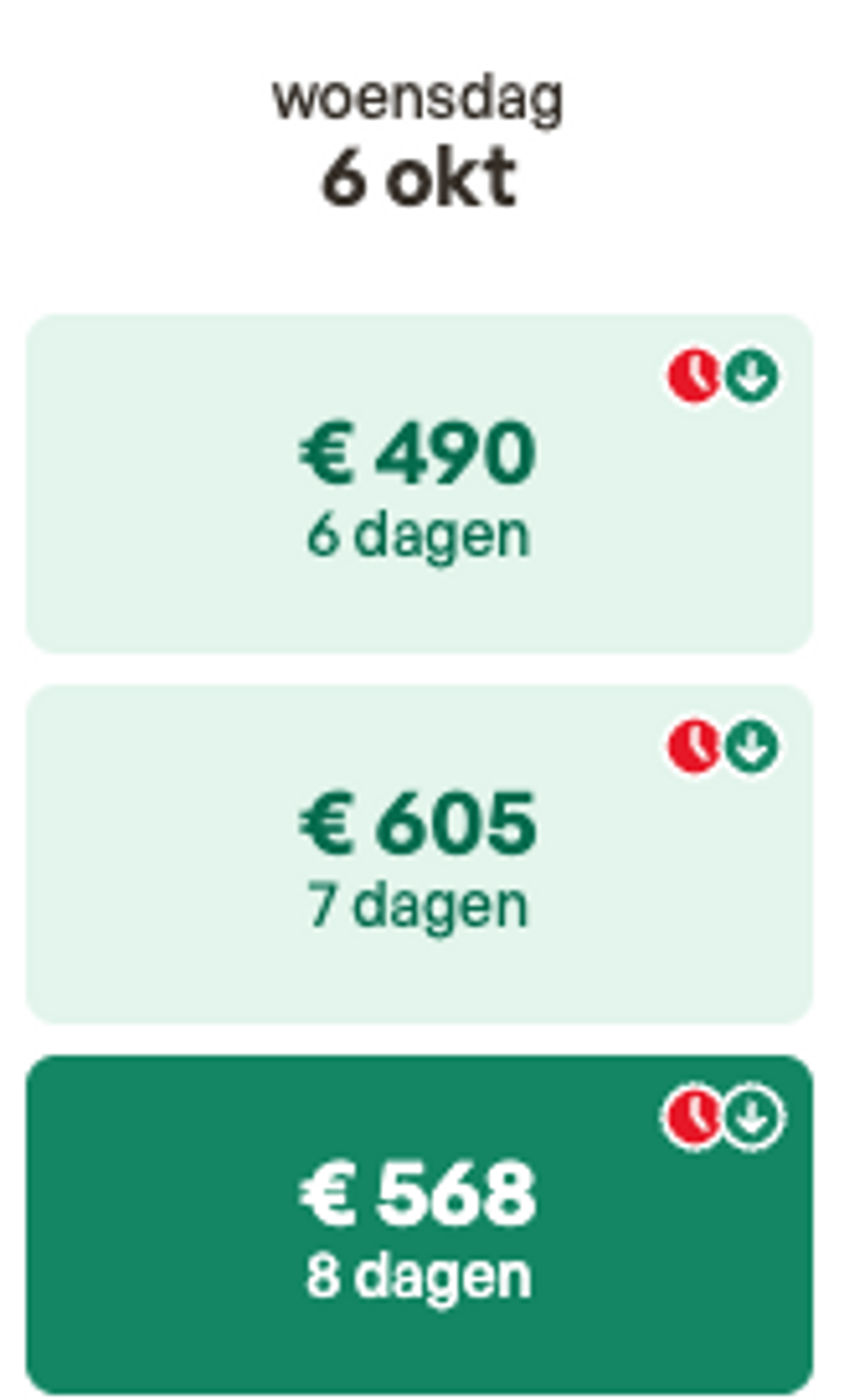 Boekingsvoorbeeld