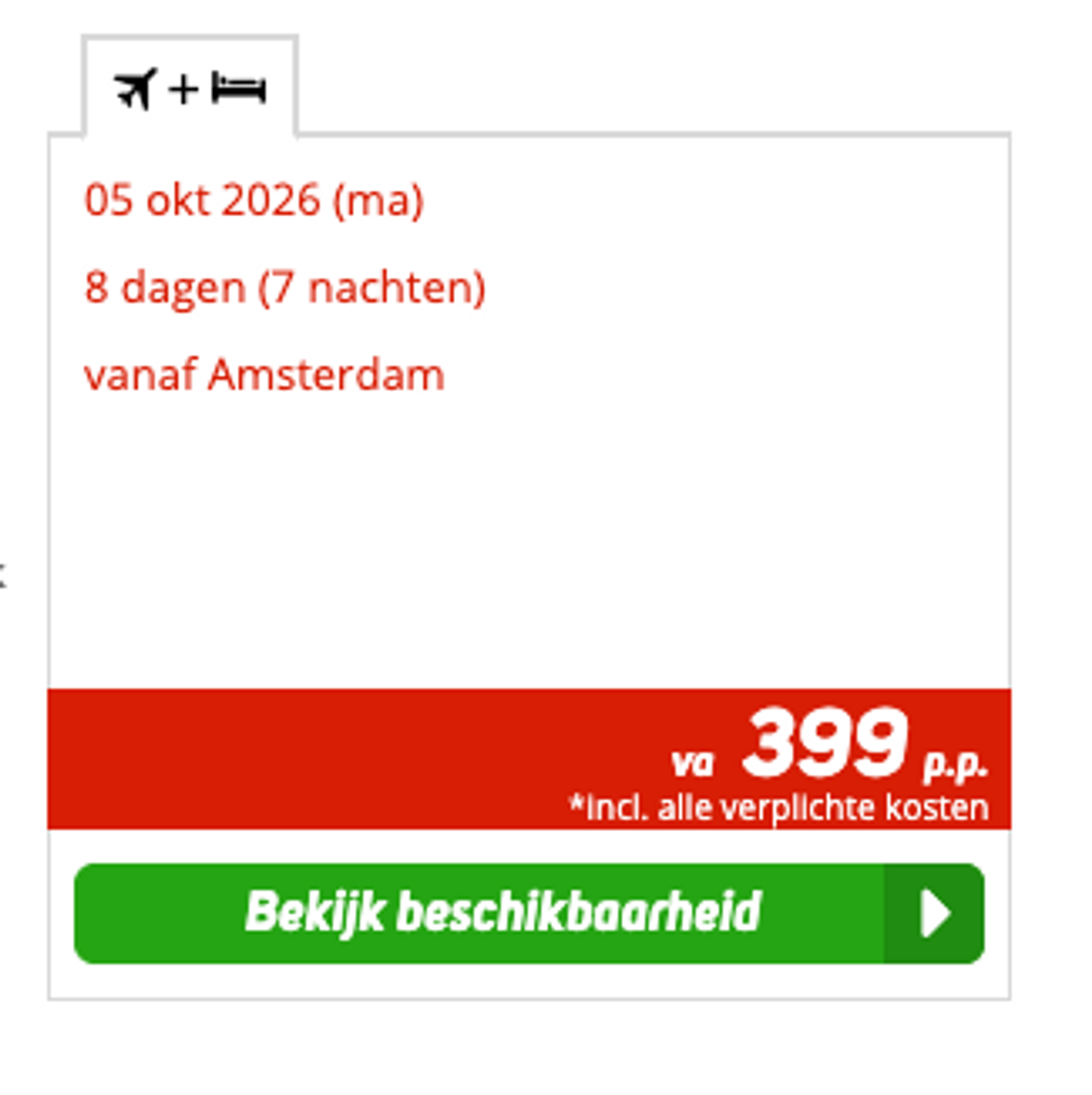 Boekingsvoorbeeld