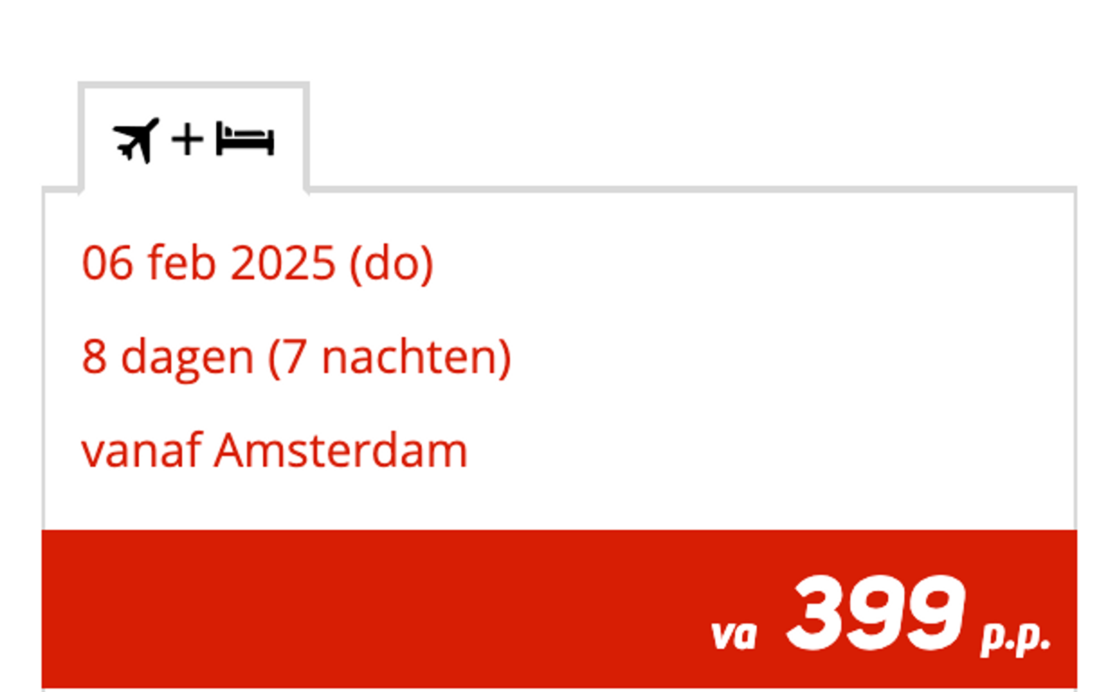 Boekingsvoorbeeld
