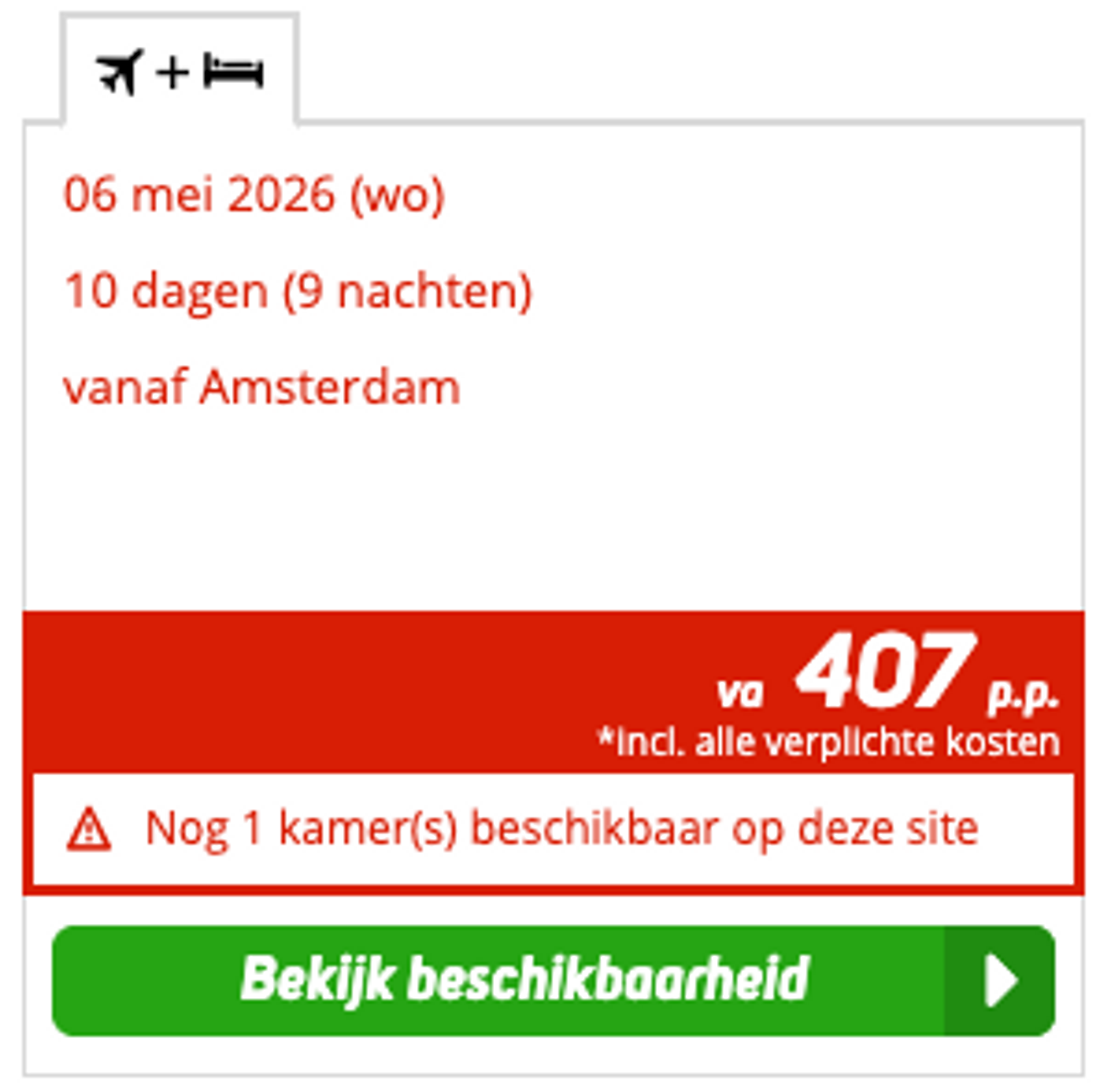 Boekingsvoorbeeld