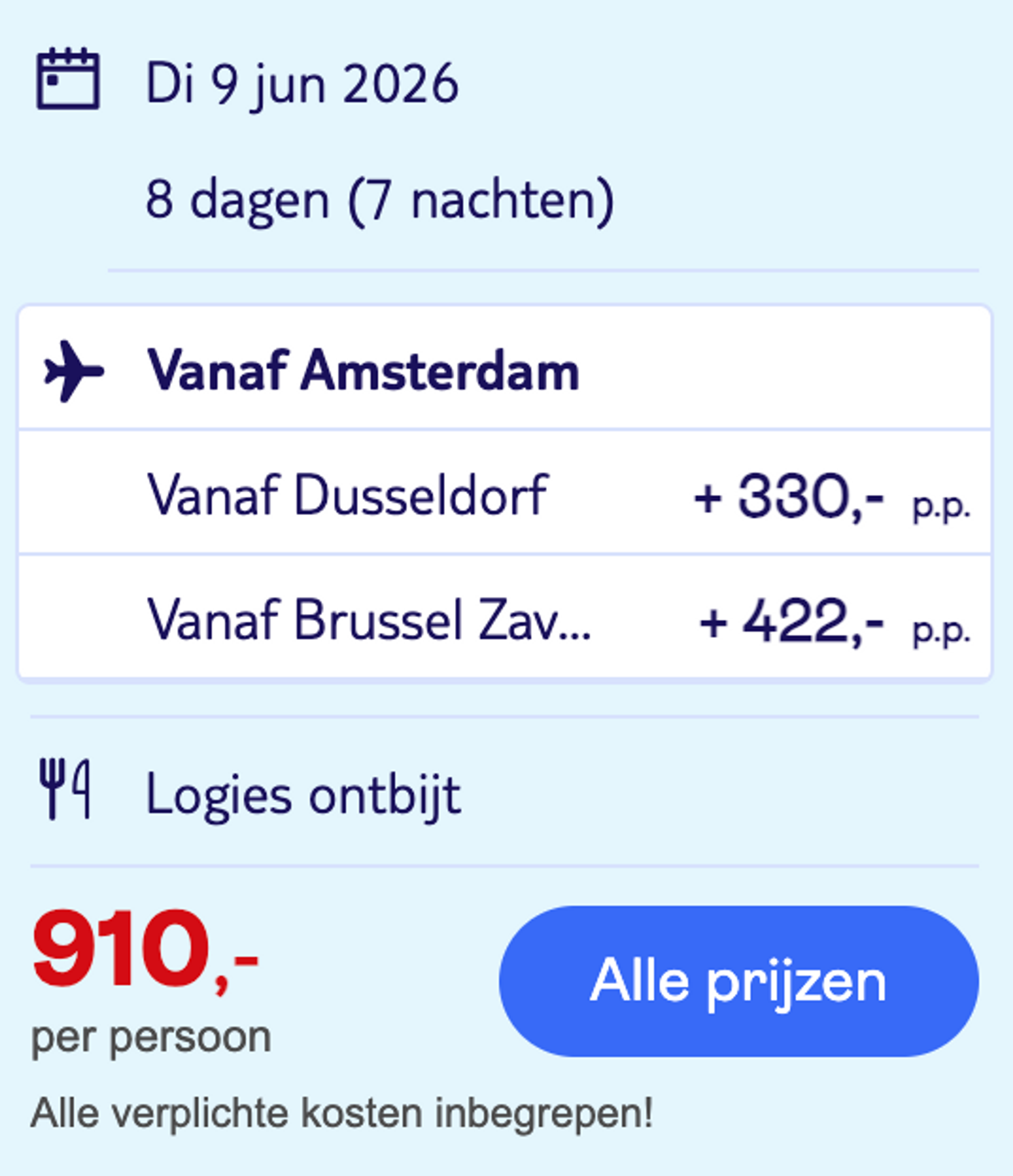 Boekingsvoorbeeld