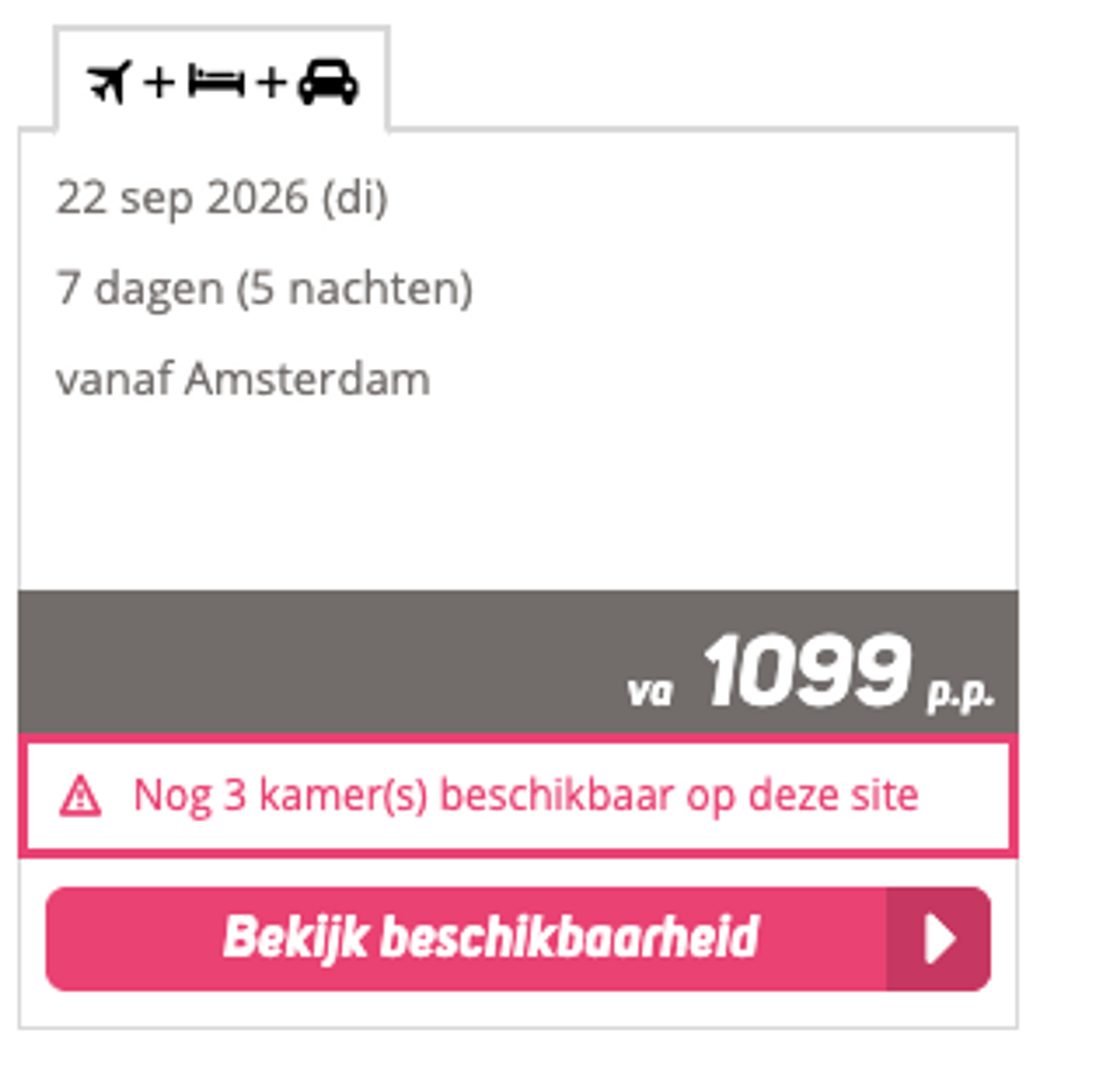 Boekingsvoorbeeld