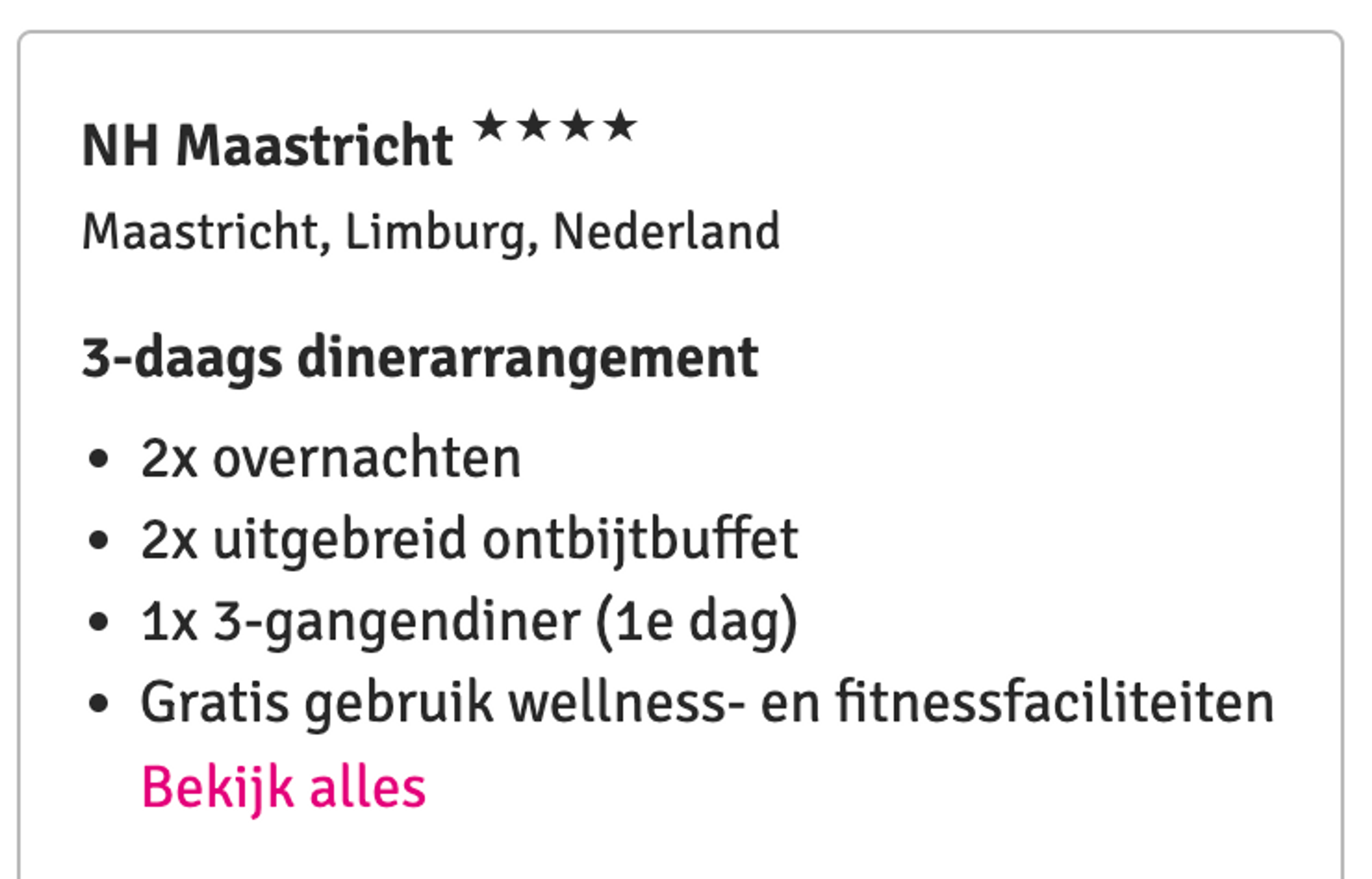 Boekingsvoorbeeld