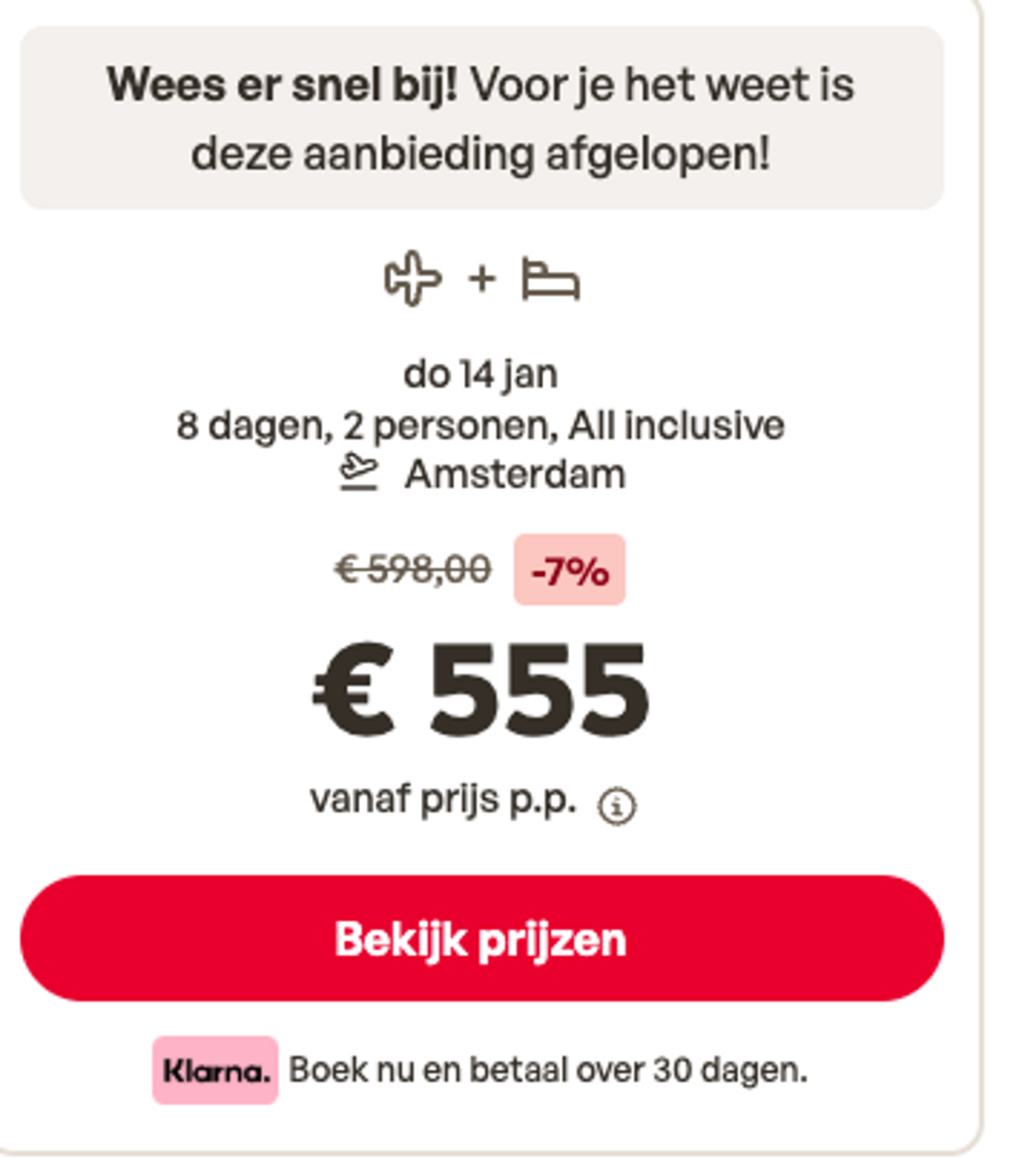 Boekingsvoorbeeld