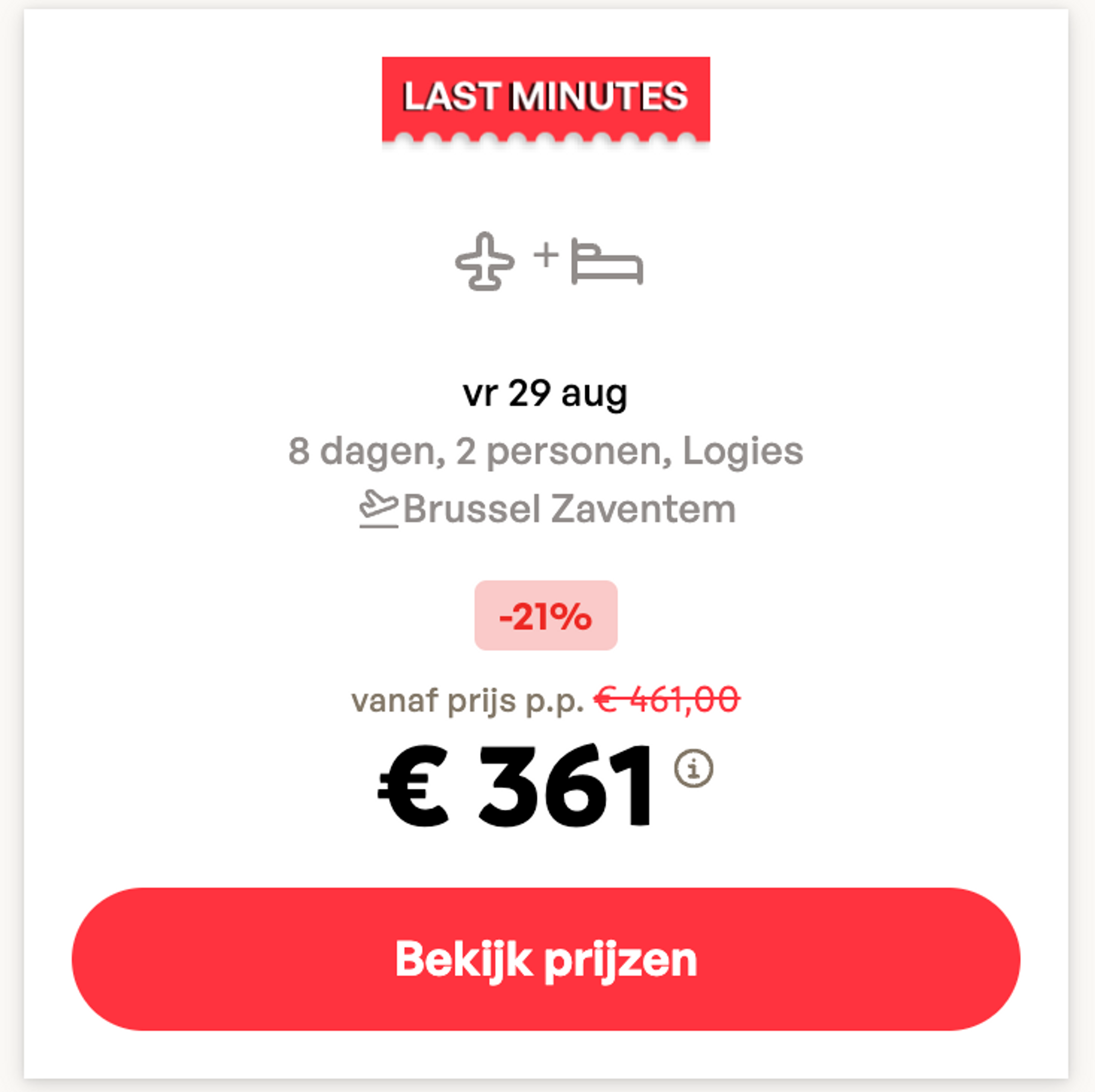 Boekingsvoorbeeld