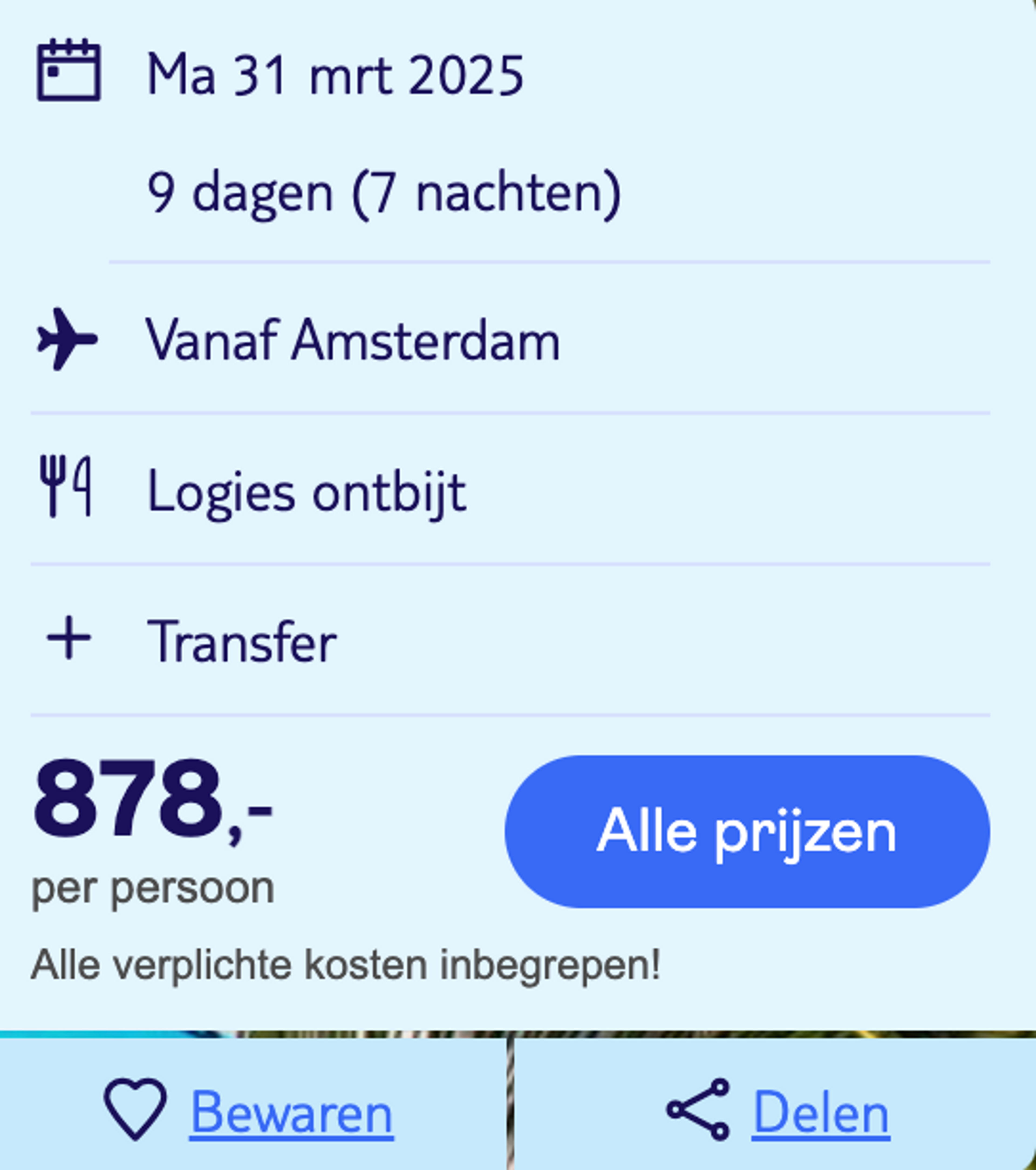 Boekingsvoorbeeld