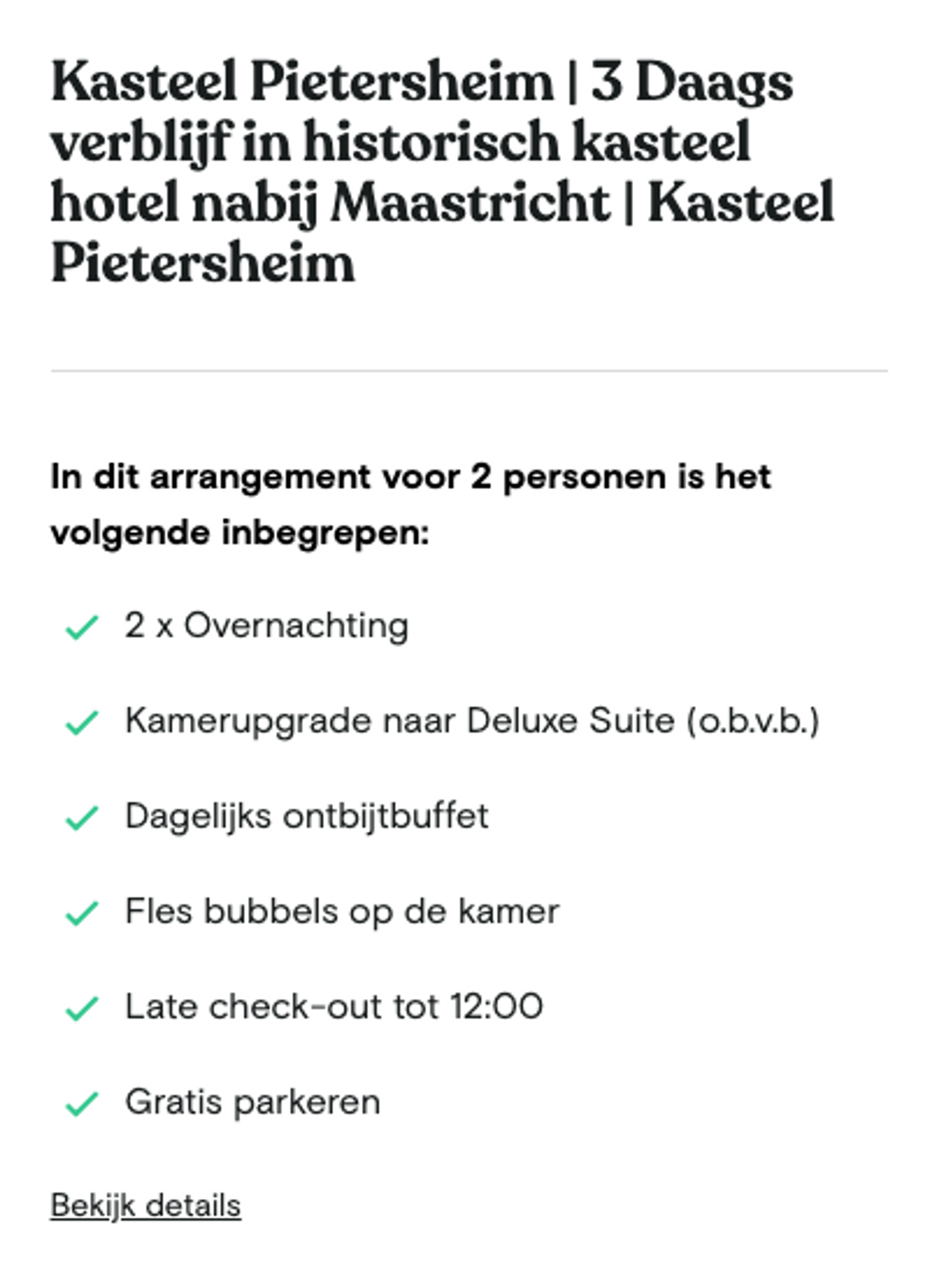 Boekingsvoorbeeld