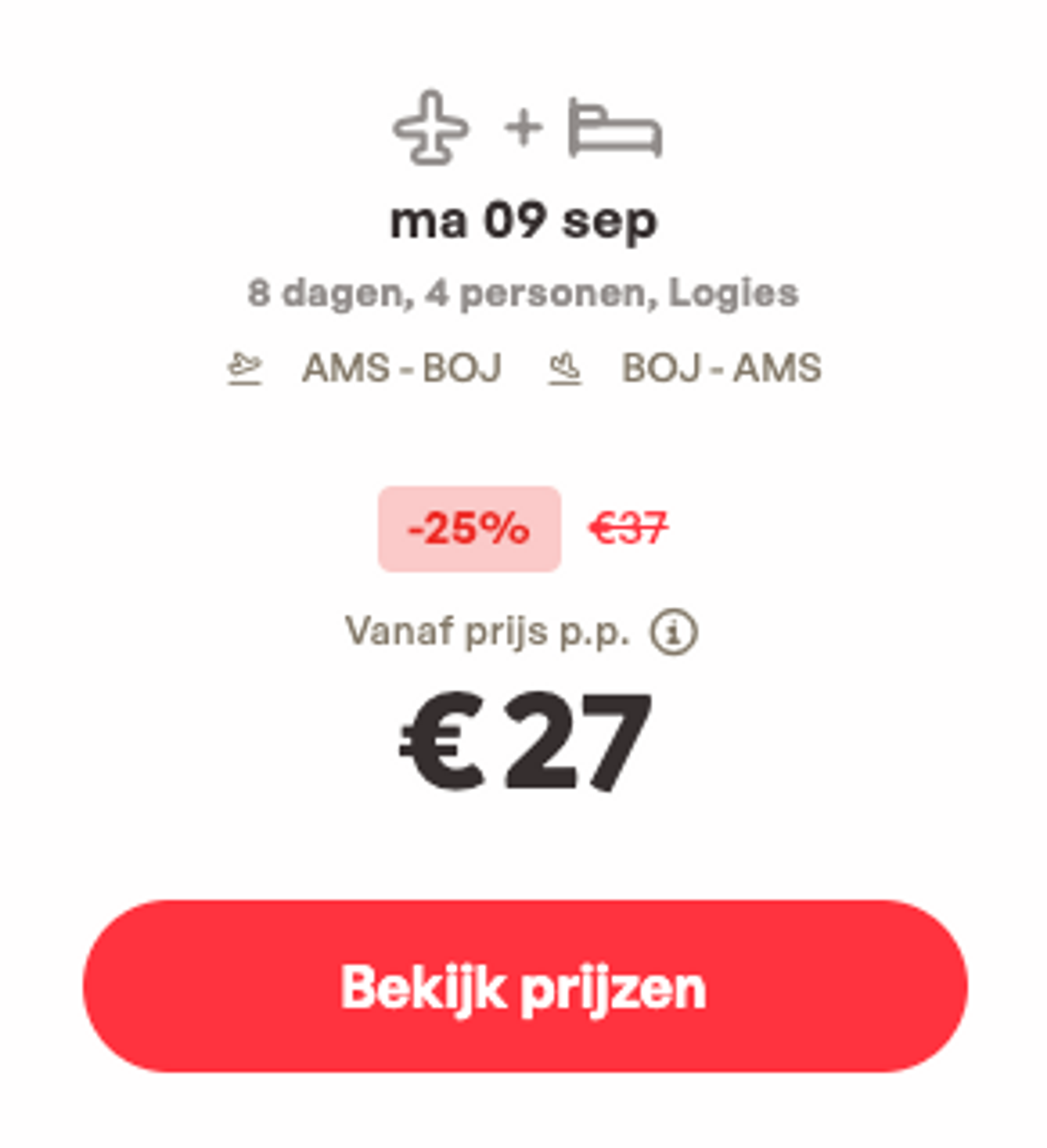 Boekingsvoorbeeld