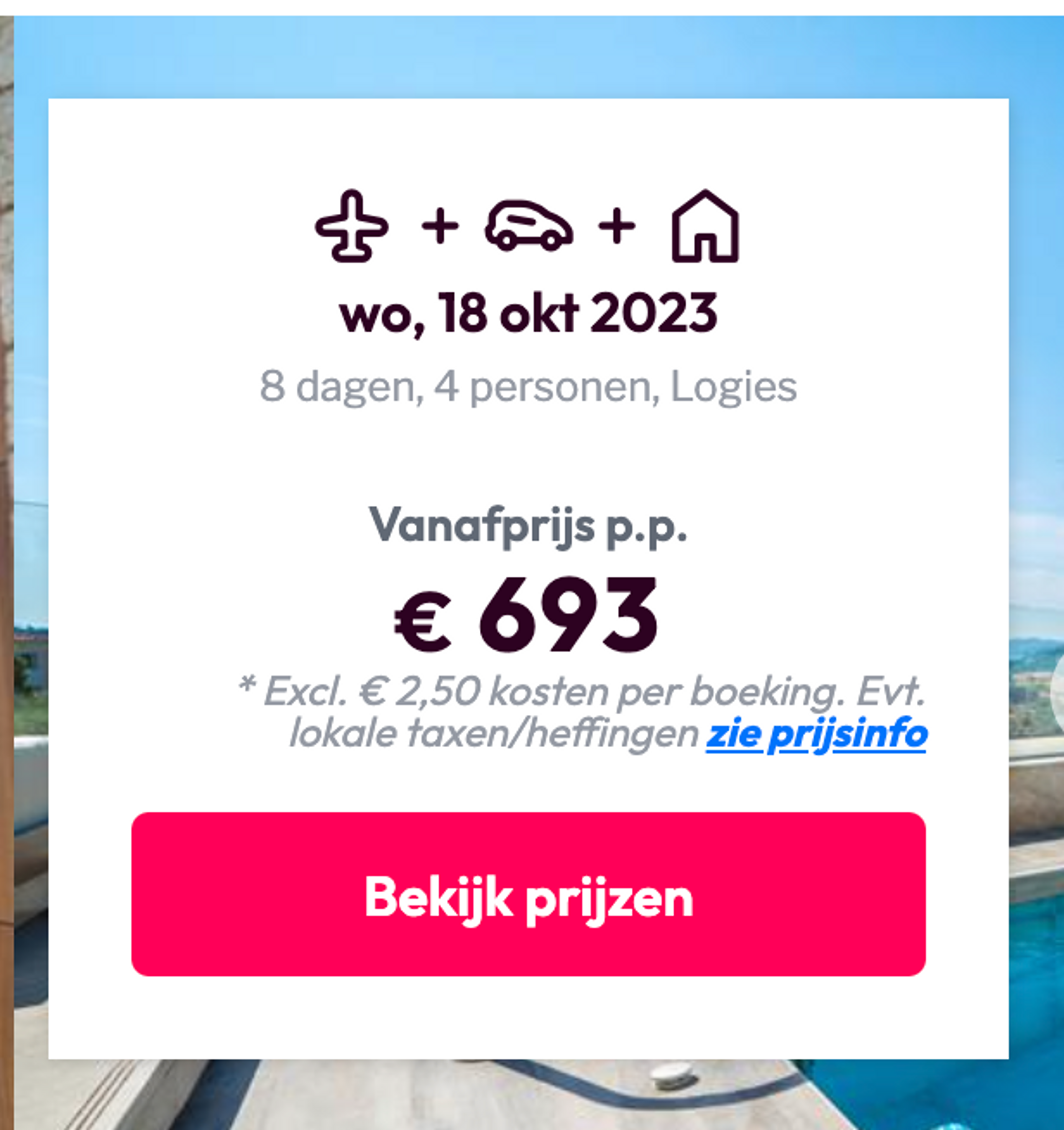 Boekingsvoorbeeld