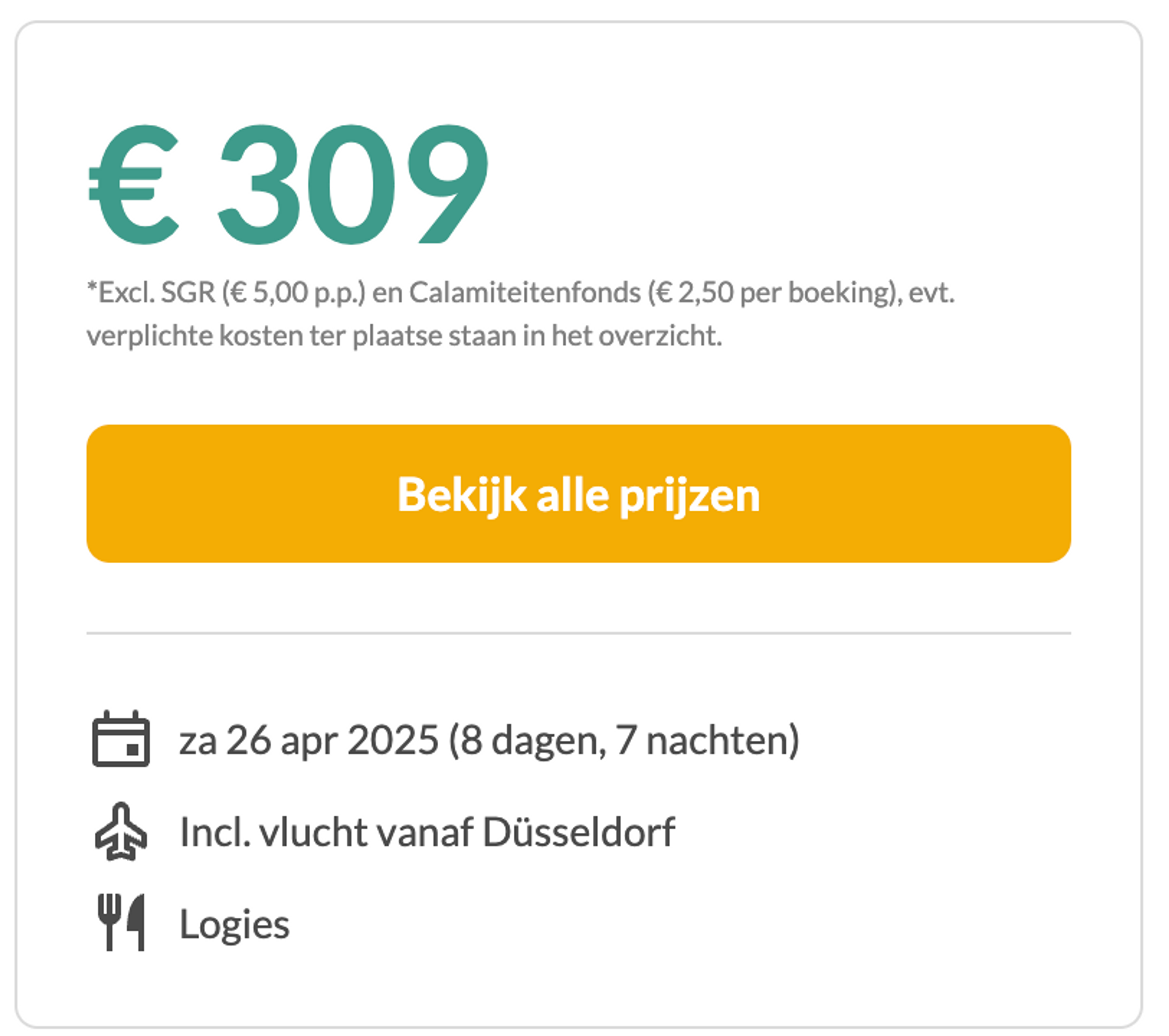 Boekingsvoorbeeld