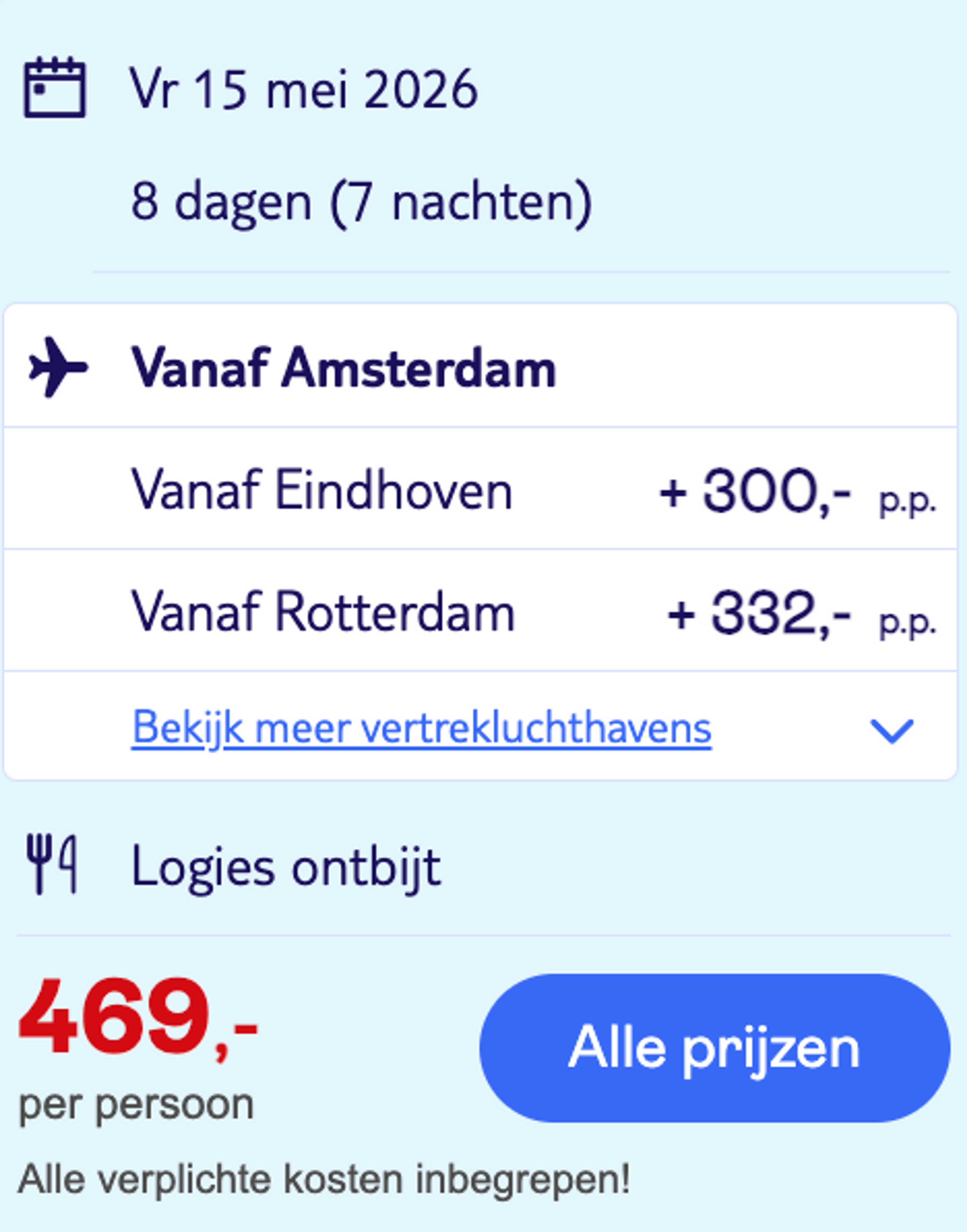 Boekingsvoorbeeld