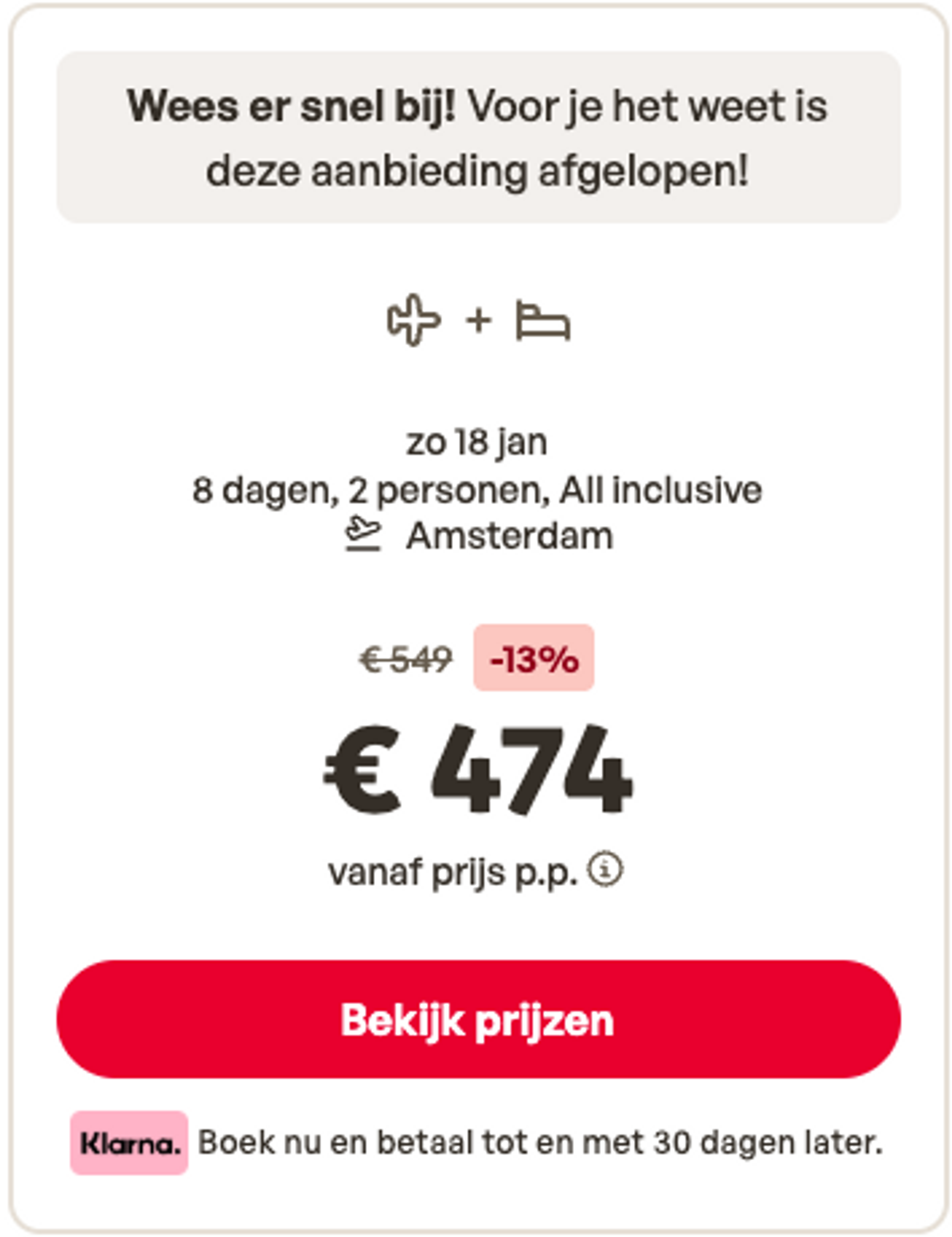 Boekingsvoorbeeld