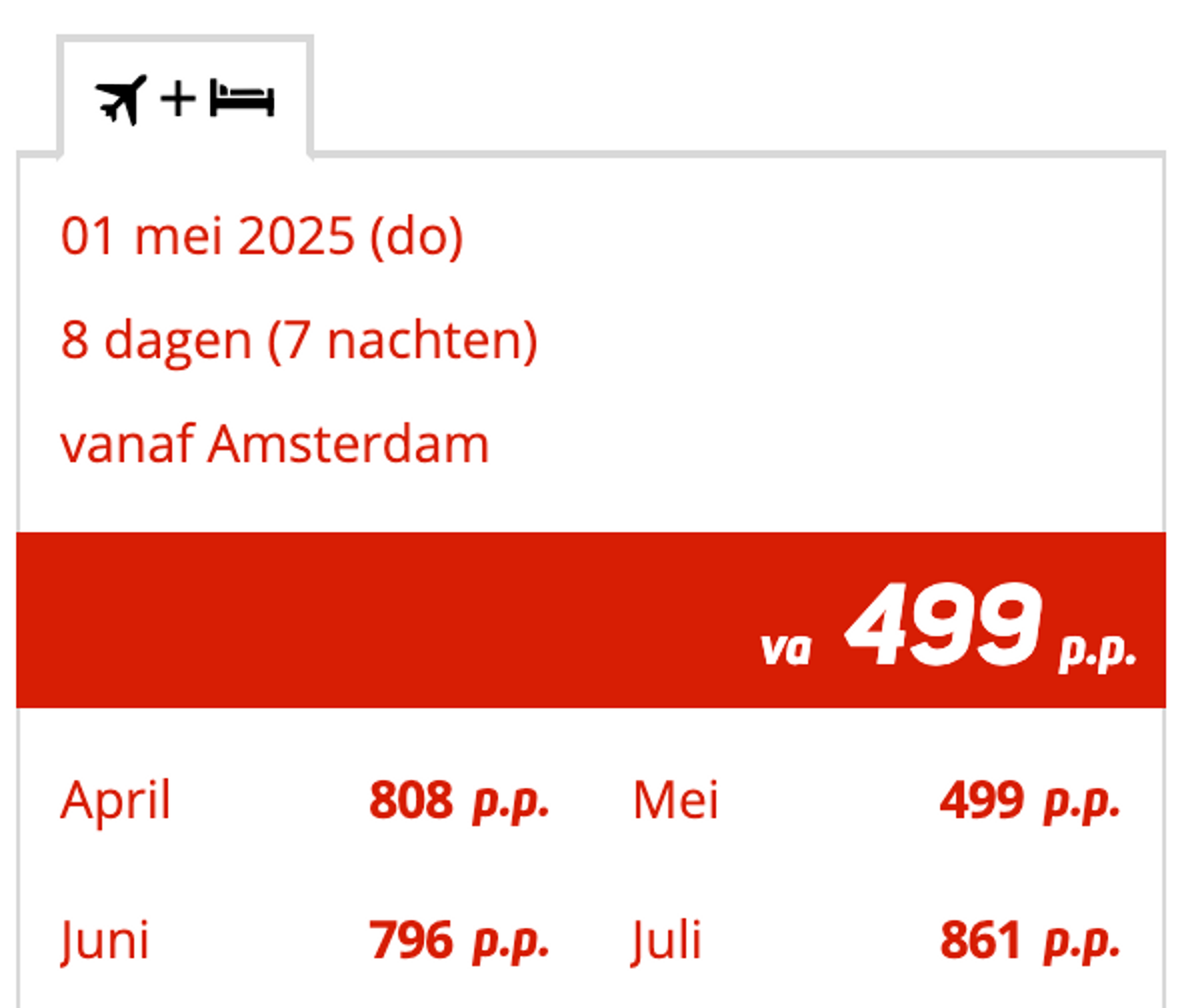 Boekingsvoorbeeld