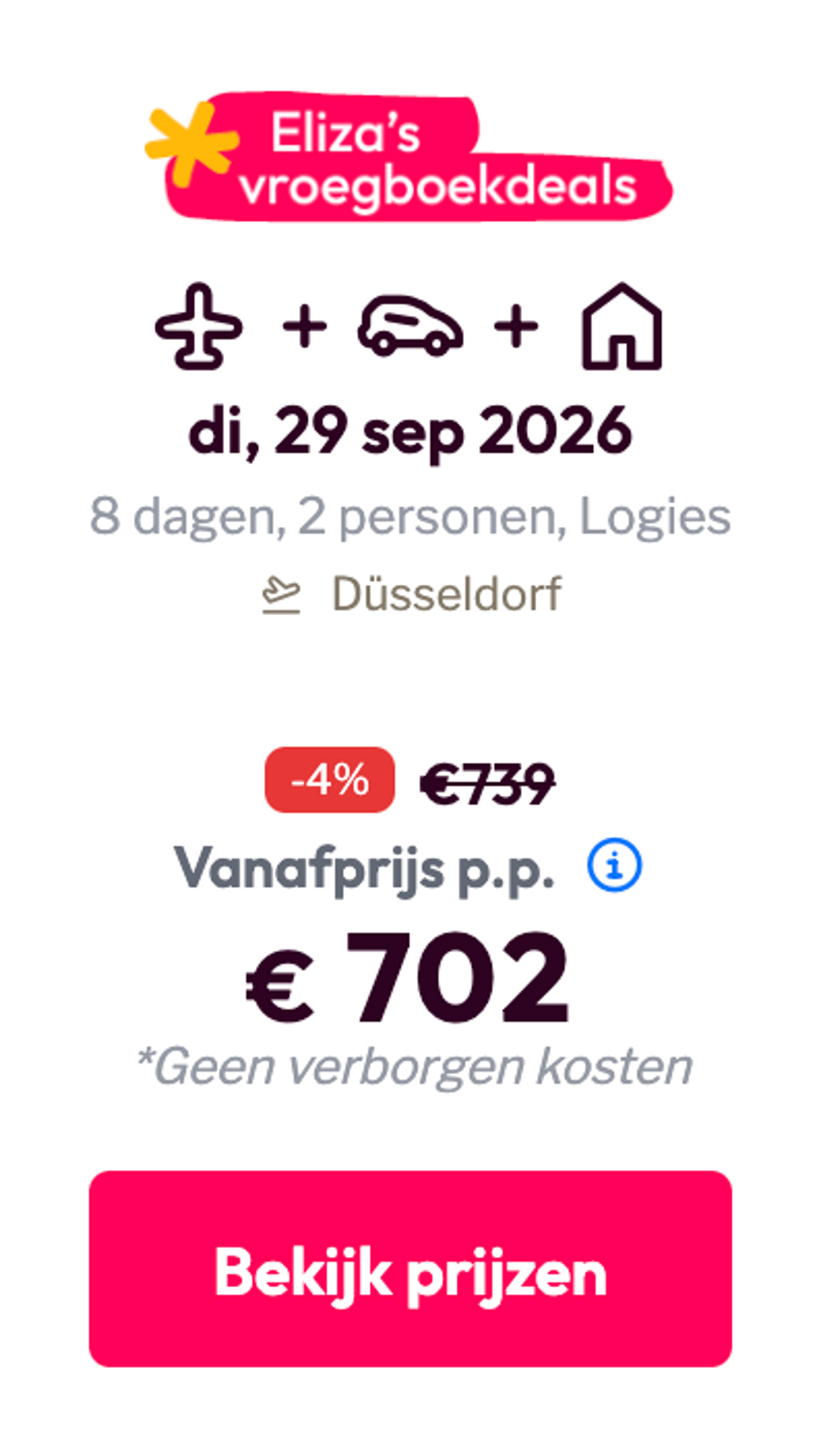 Boekingsvoorbeeld