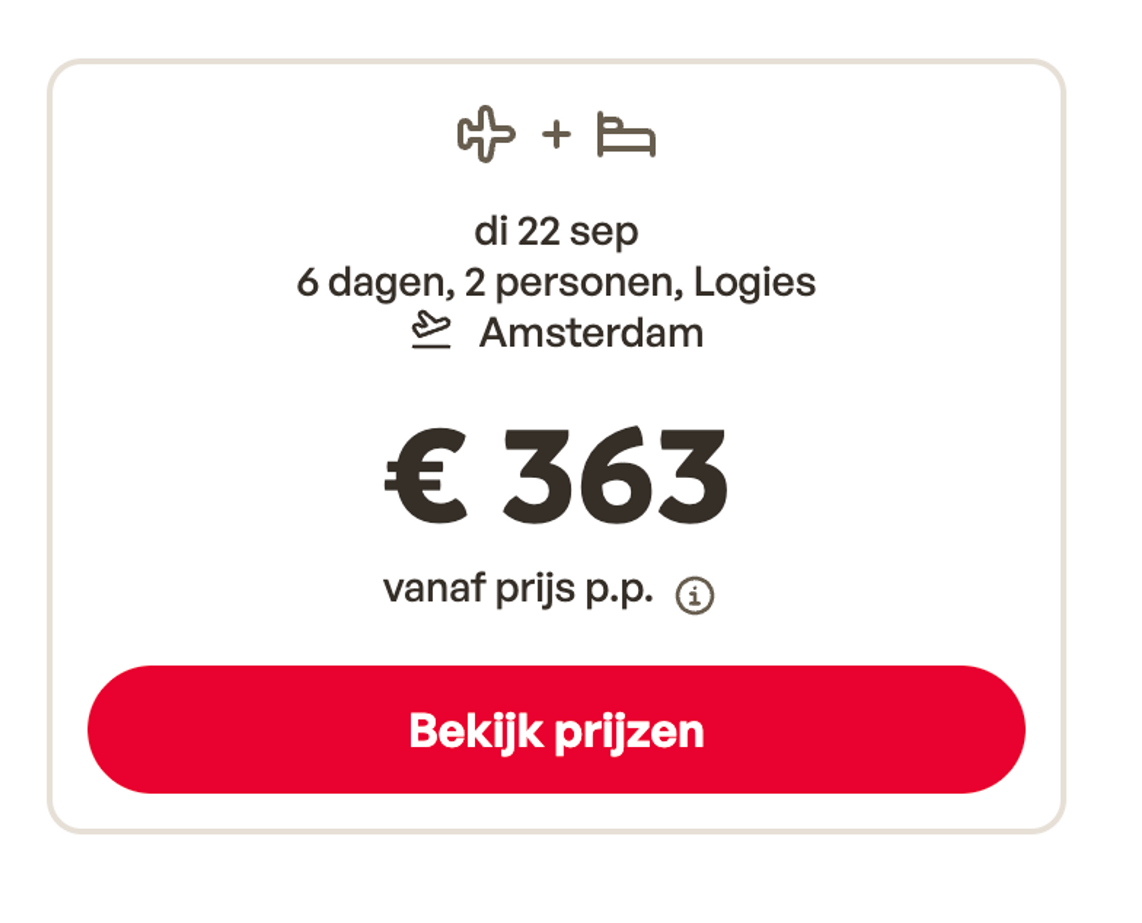 Boekingsvoorbeeld