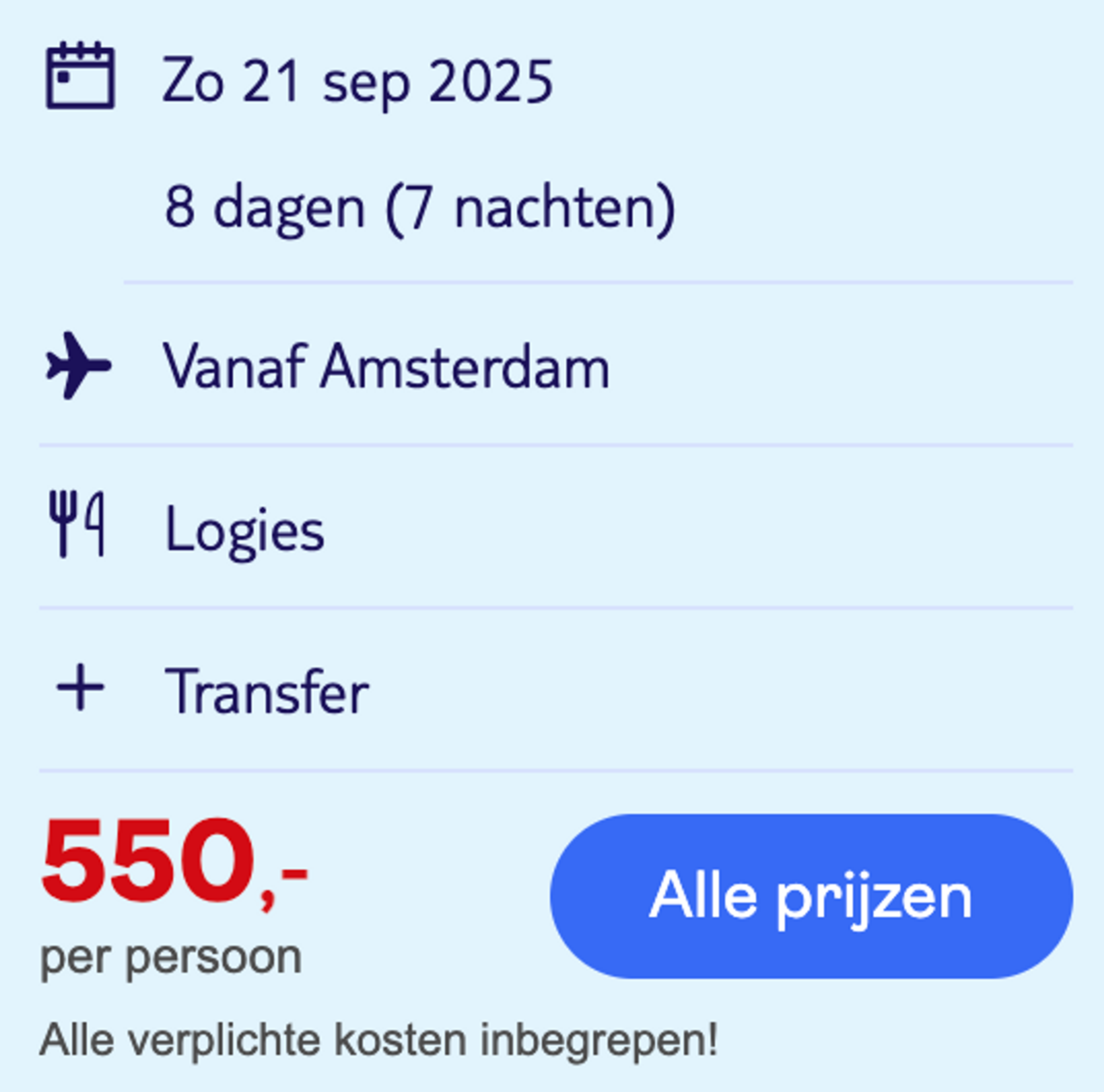 Boekingsvoorbeeld